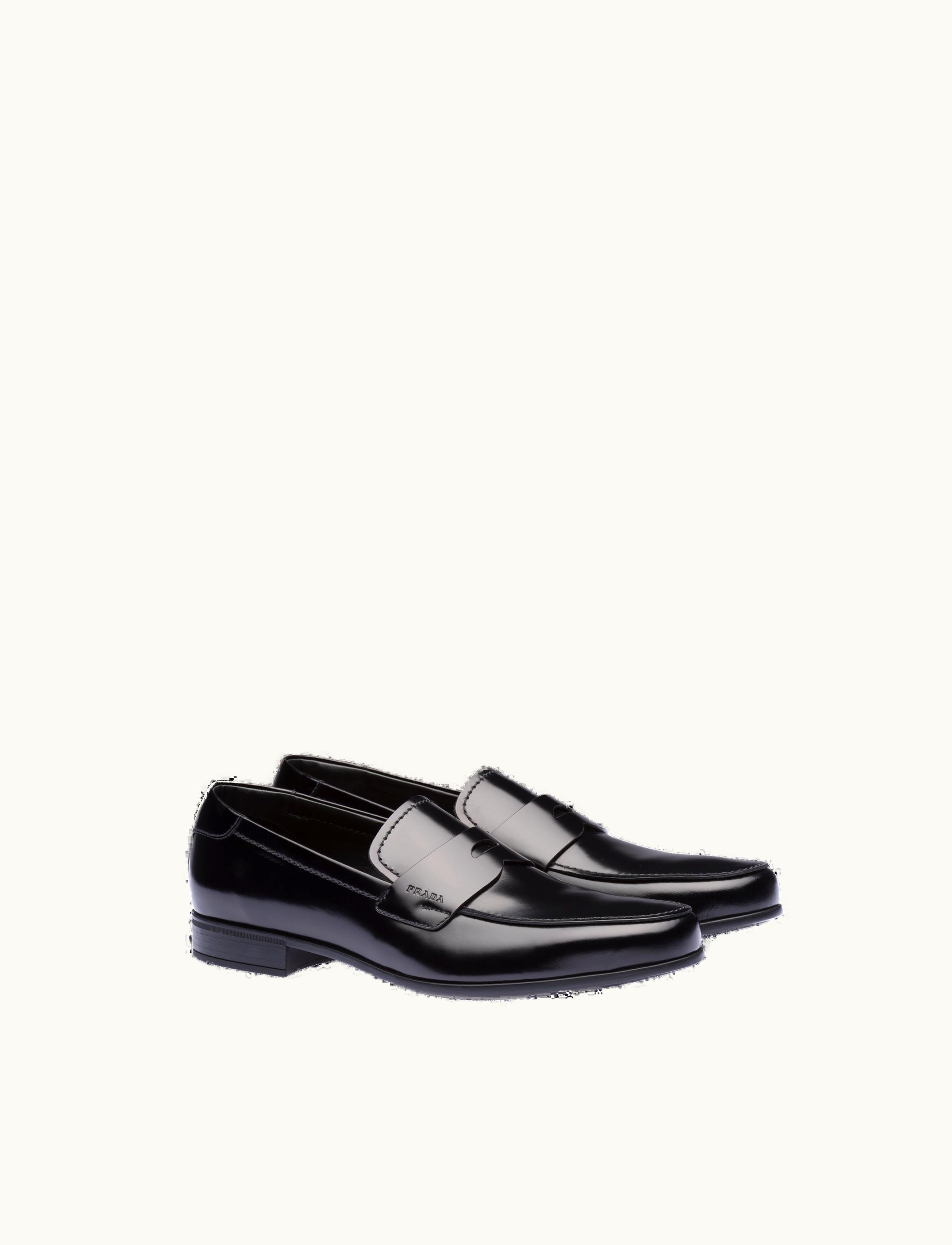 Prada Prada Black Brushed Leather Loafers 2DC213_P39_F0002_F_G000
