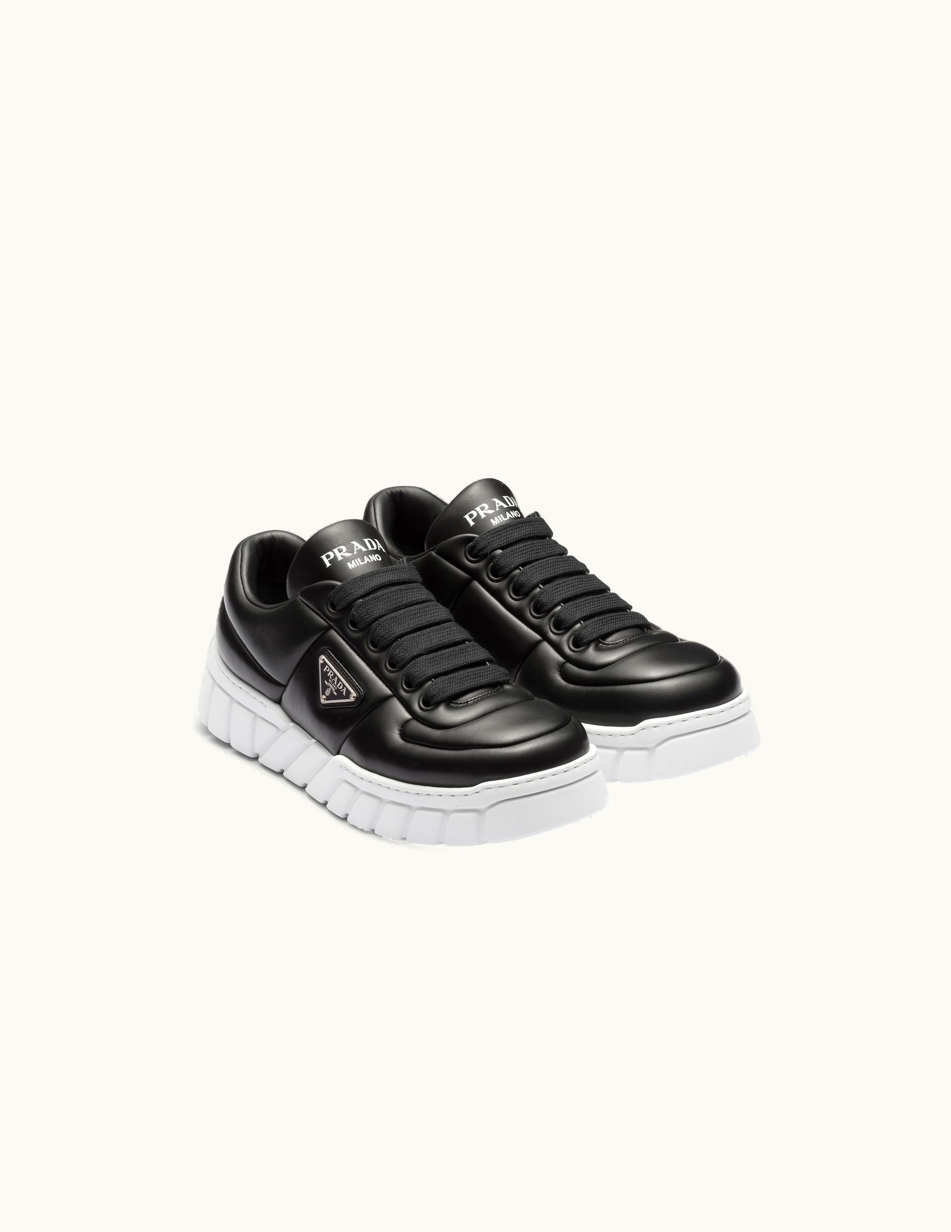 Prada Prada Black Padded Nappa Leather Sneakers 2EE386_2DL8_F0632
