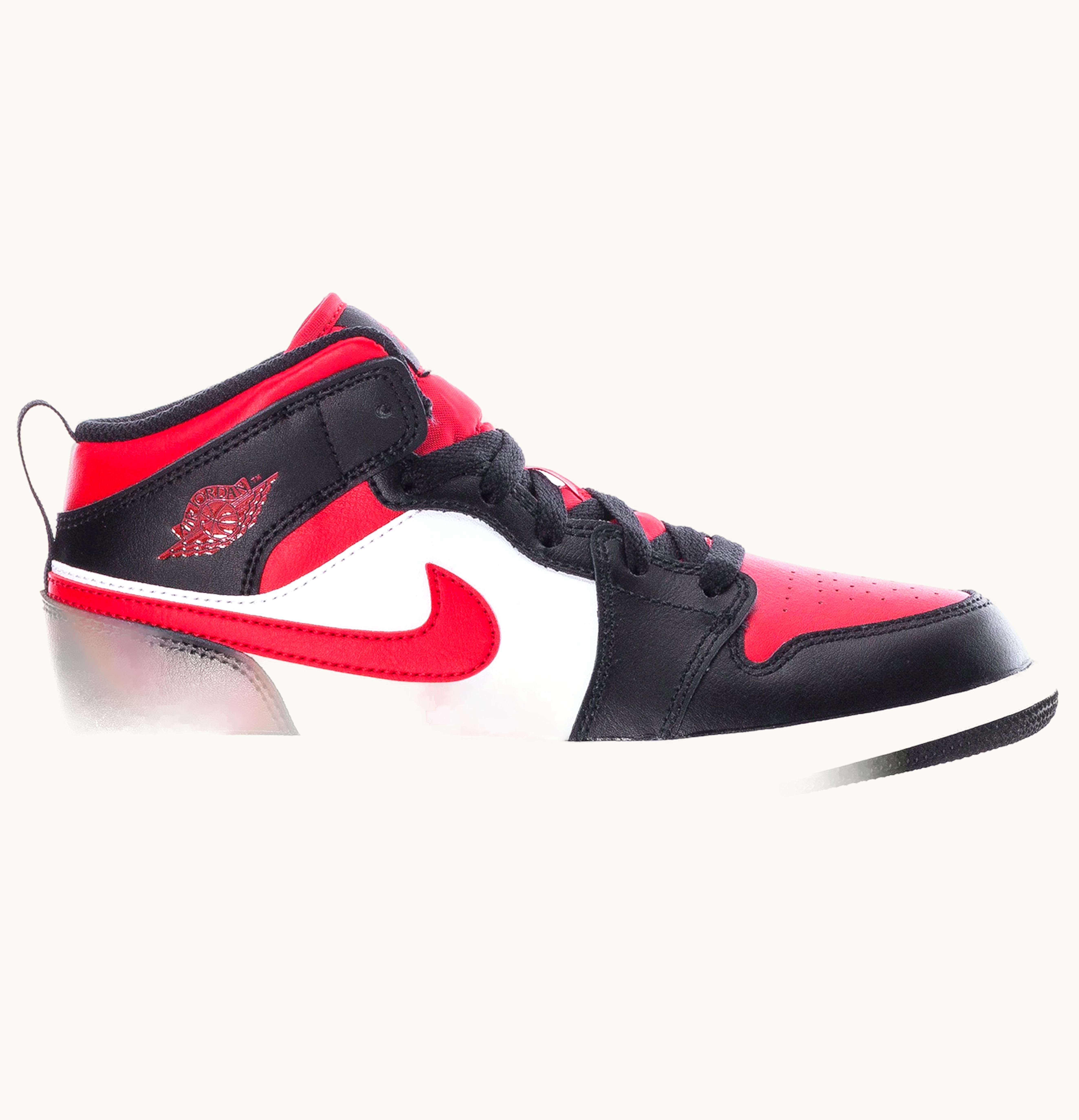 Jordan Air Jordan 1 Mid Black Fire Red PS