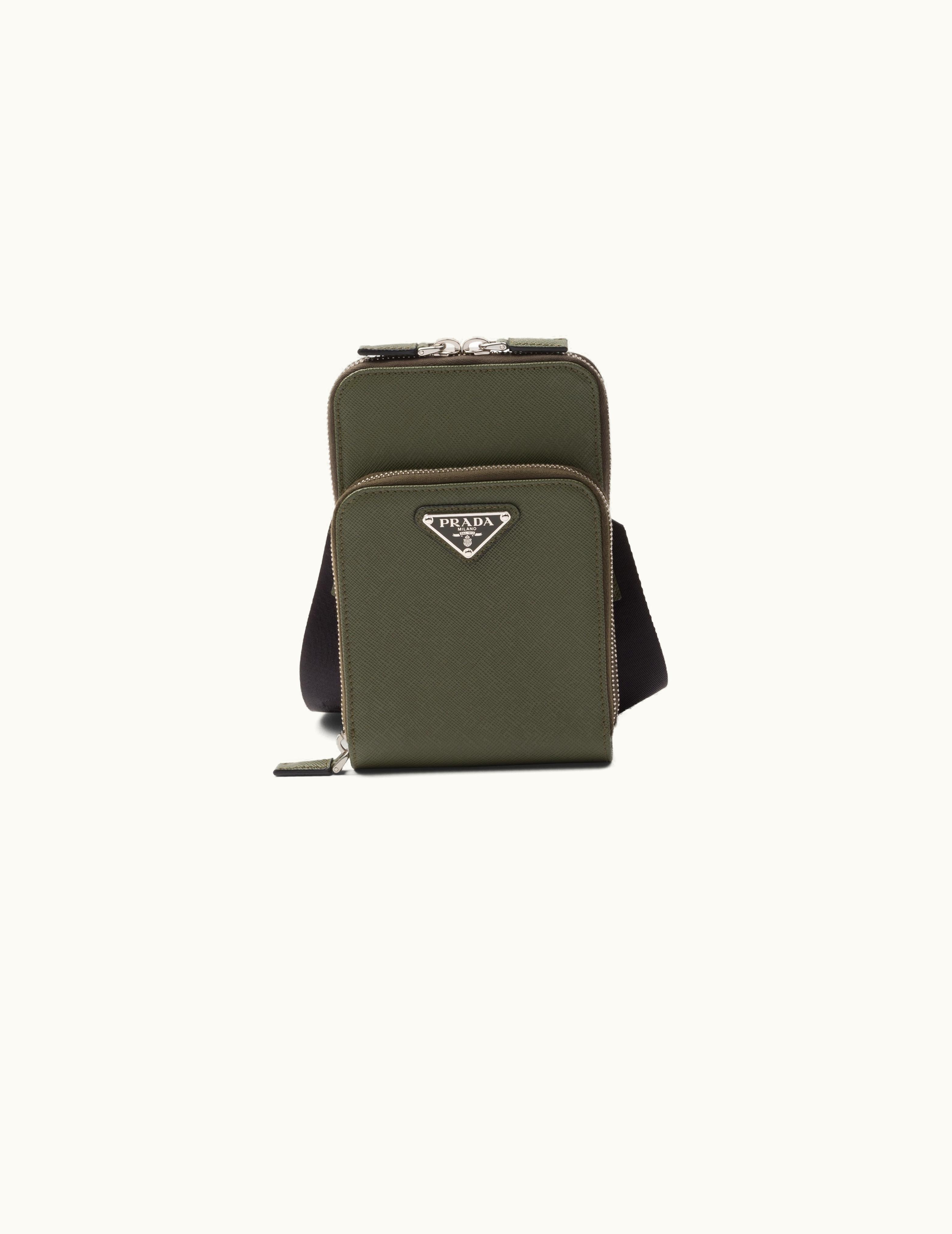 Prada Prada Loden Green Saffiano Leather Smartphone Case