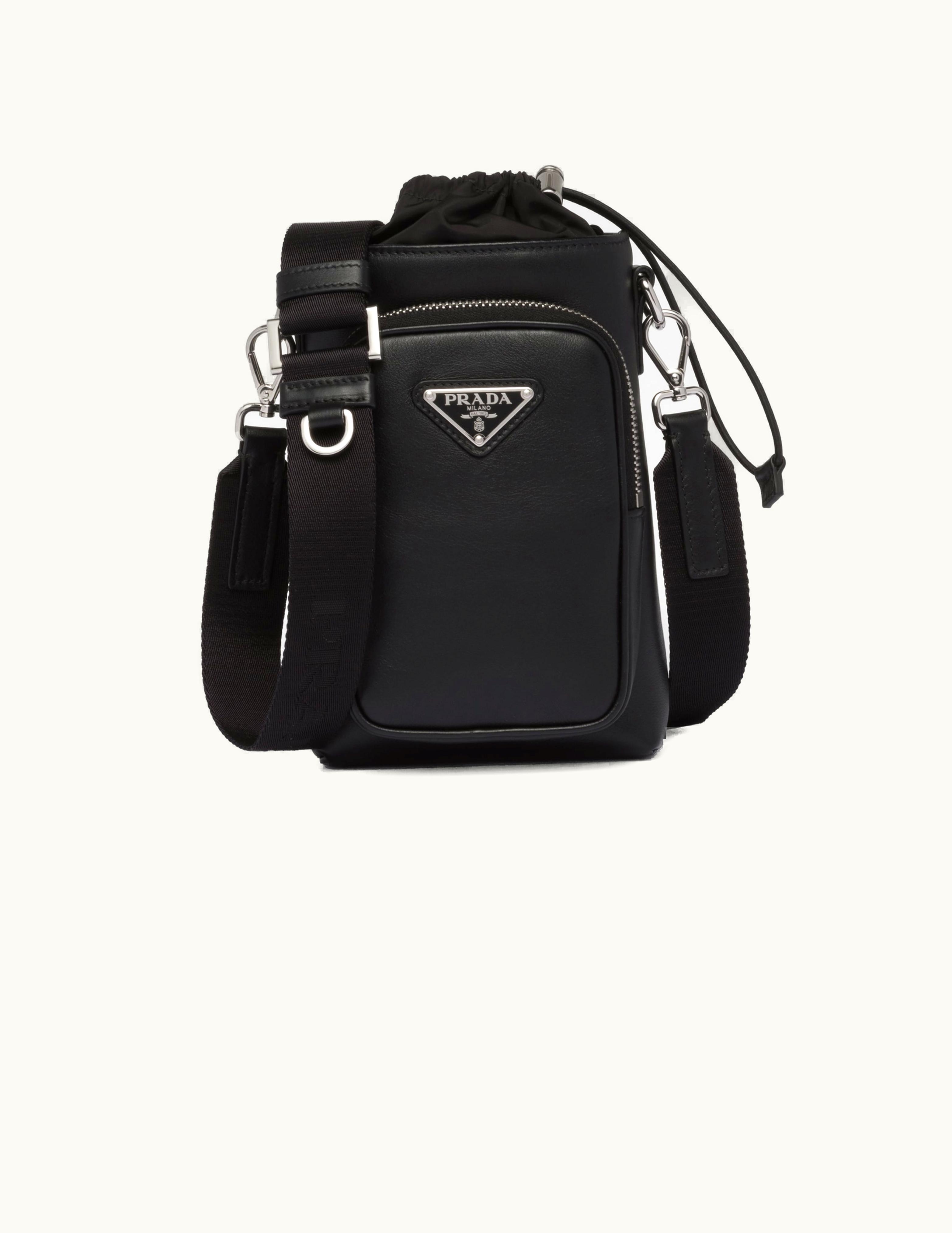 Prada Prada Black Leather Smartphone Case