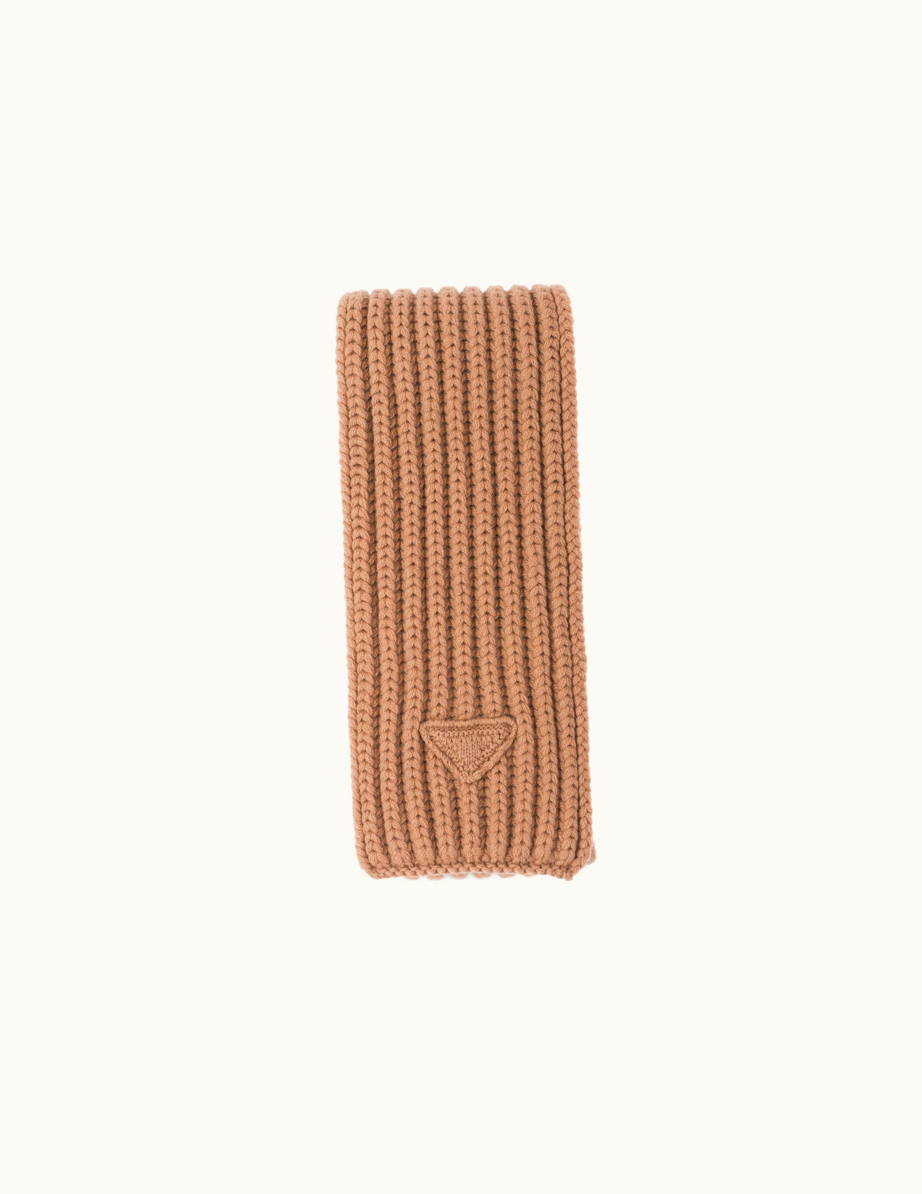 Prada Prada Camel Brown Cashmere Scarf