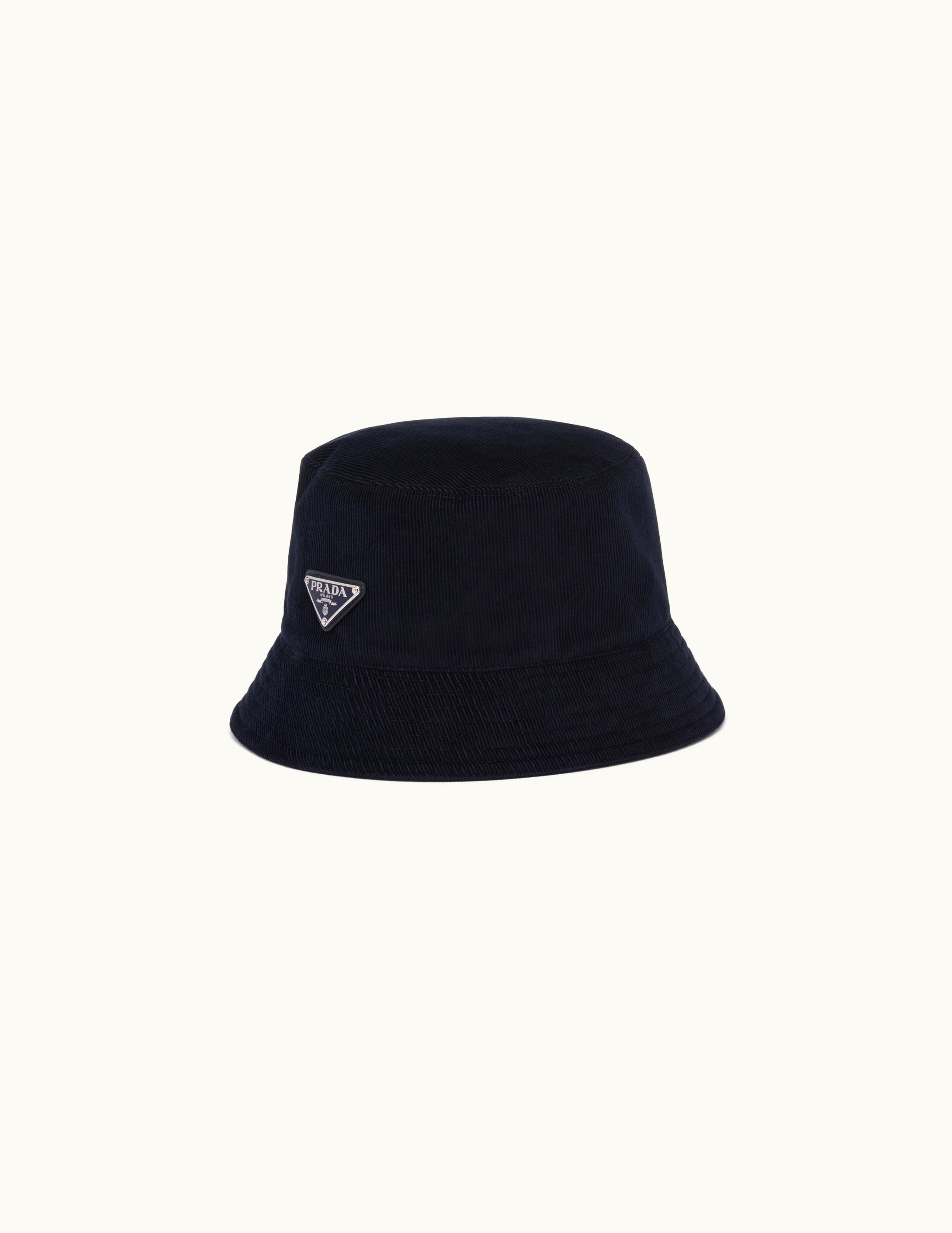 Prada Prada Navy Corduroy Bucket Hat