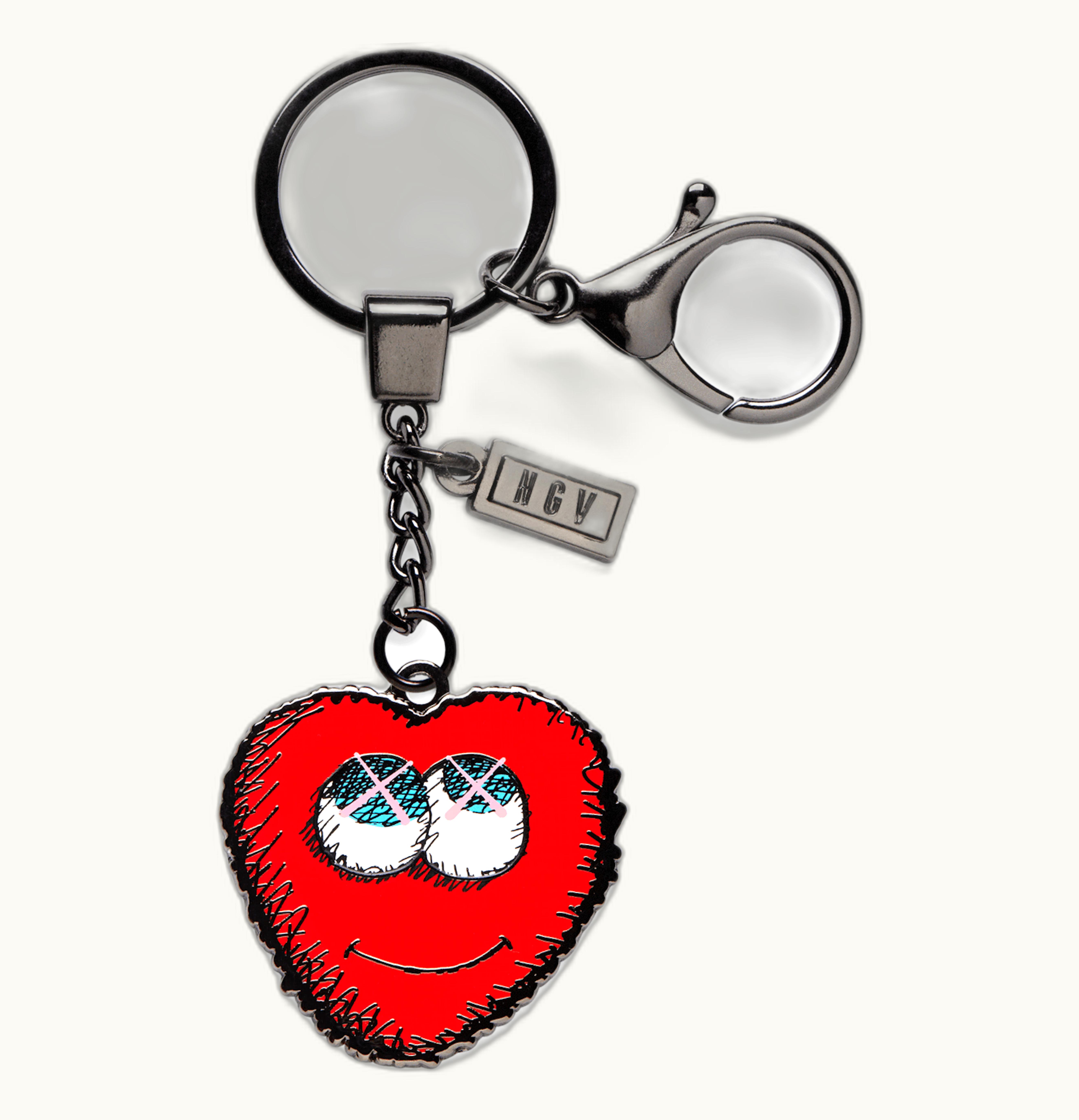KAWS KAWS Heart Keyring Red