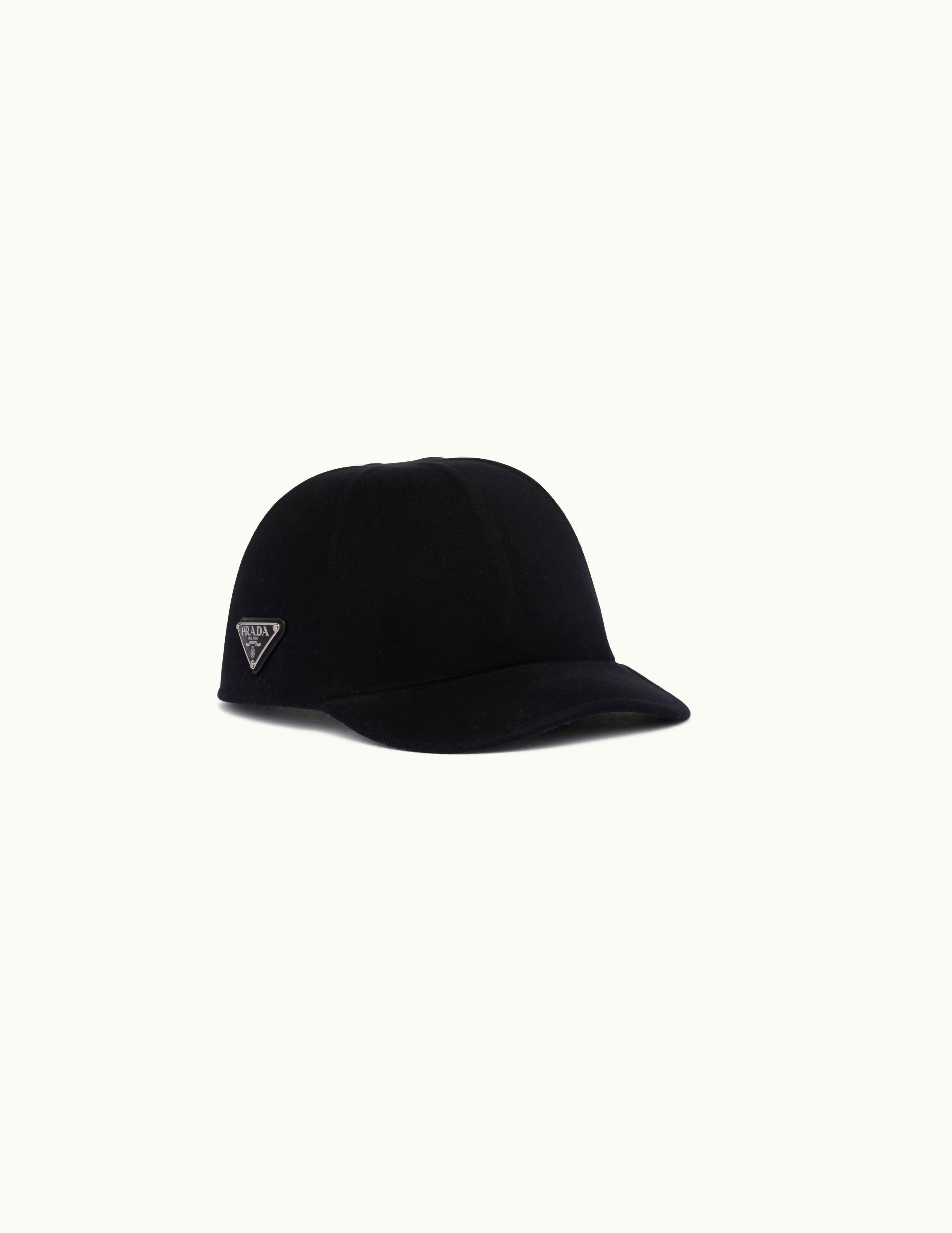 Prada Prada Navy Felt Baseball Cap