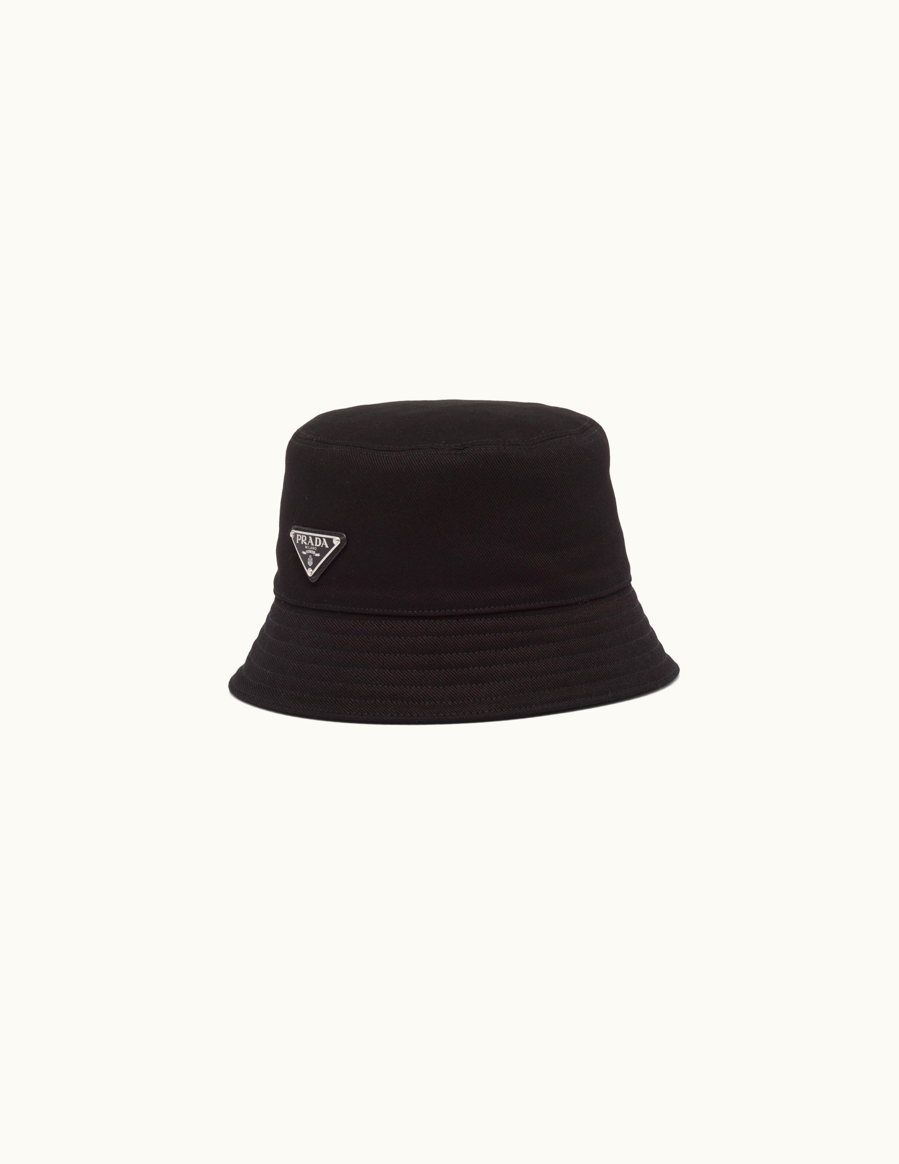 Prada Prada Black Drill Bucket Hat