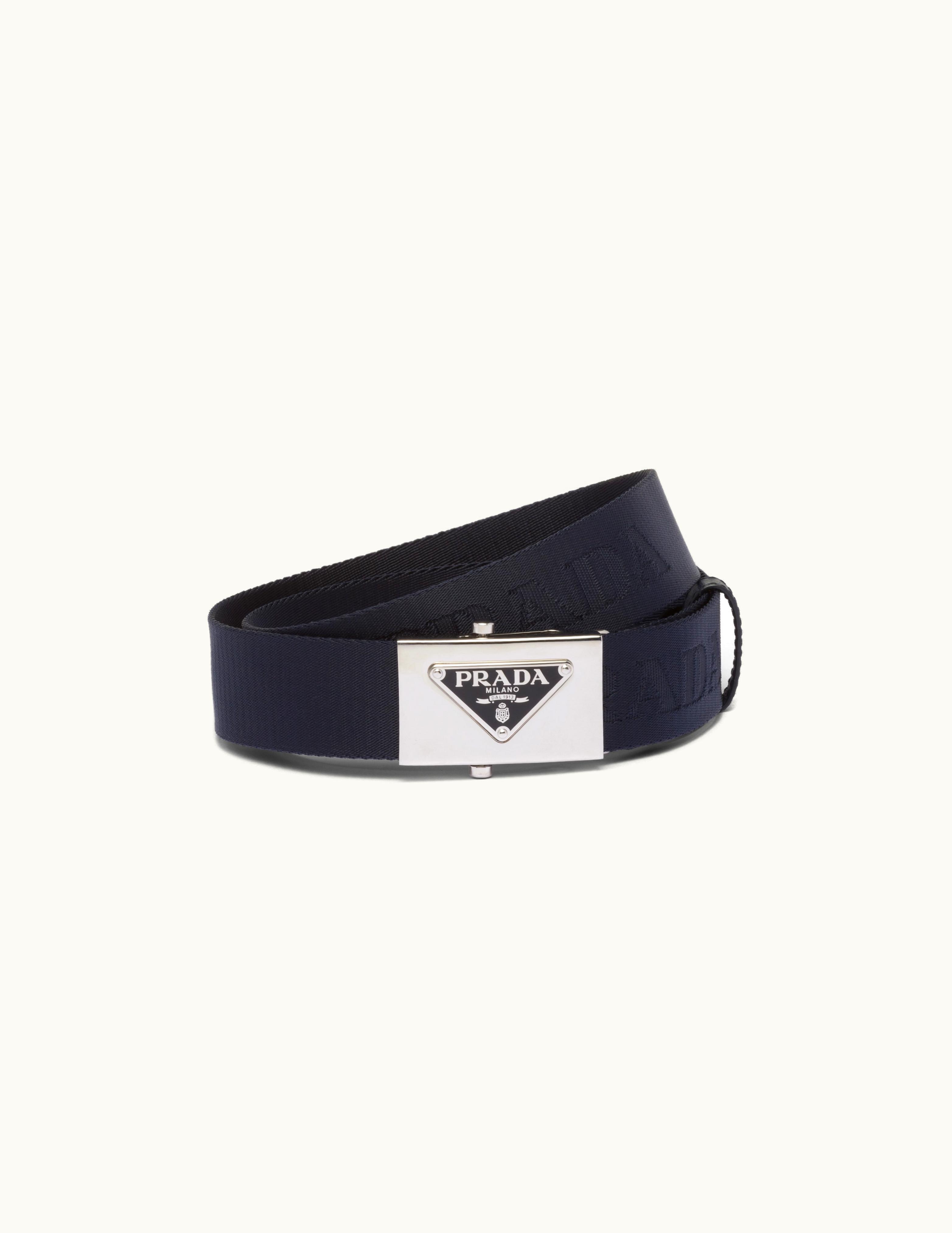 Prada Prada Ultramarine Woven Re-nylon Belt