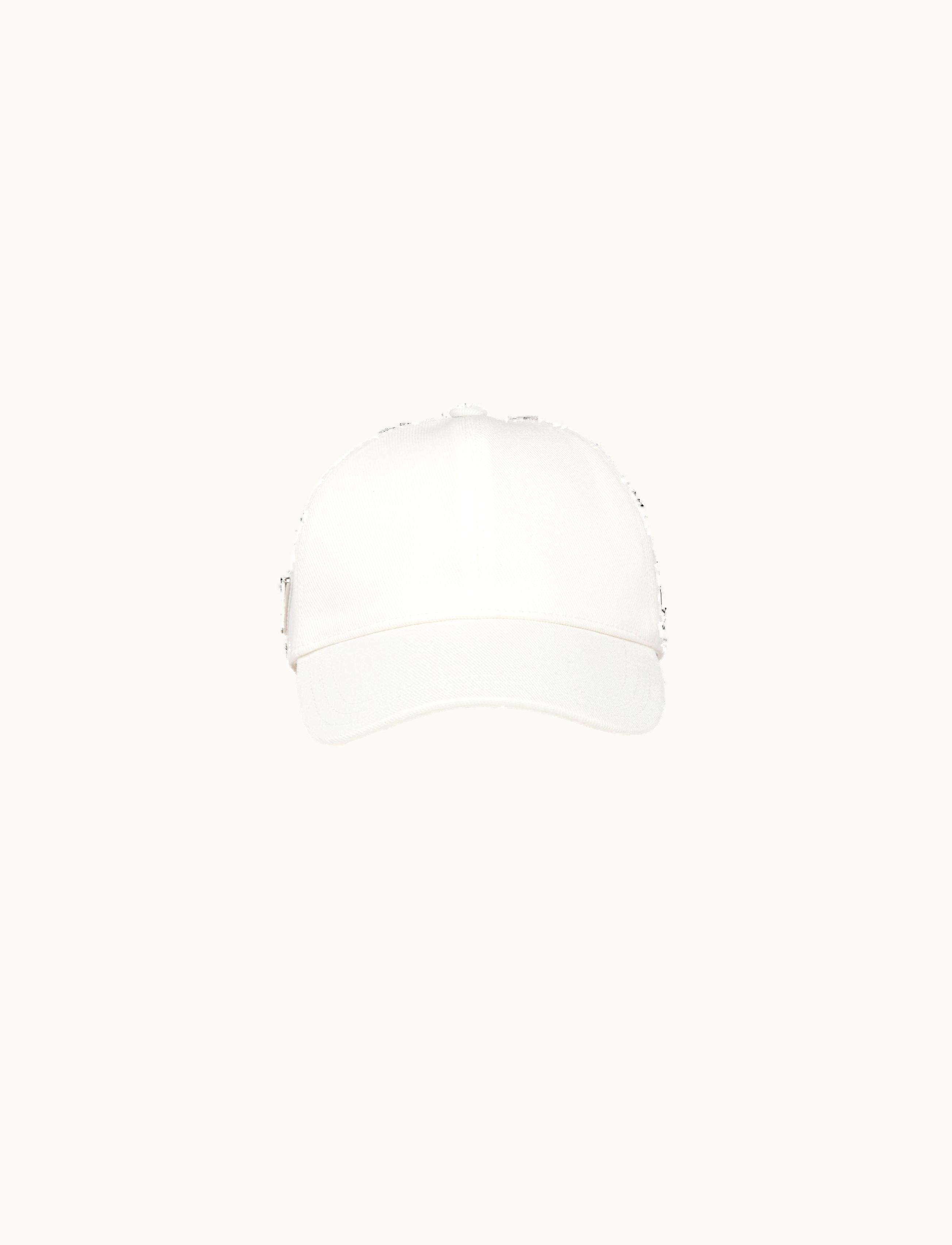 Prada Prada White Drill Baseball Cap
