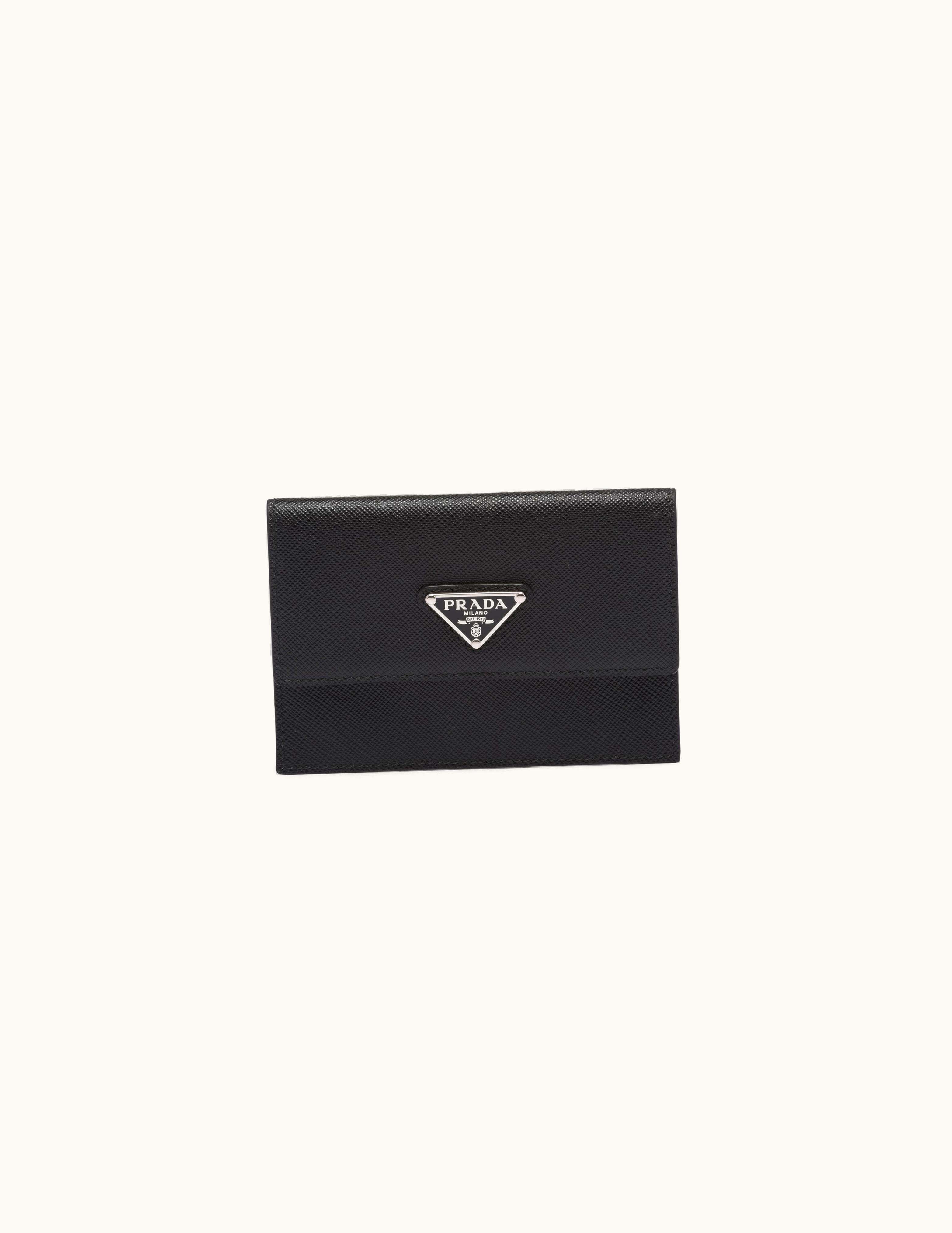 Prada Prada Black Saffiano Leather Document Holder