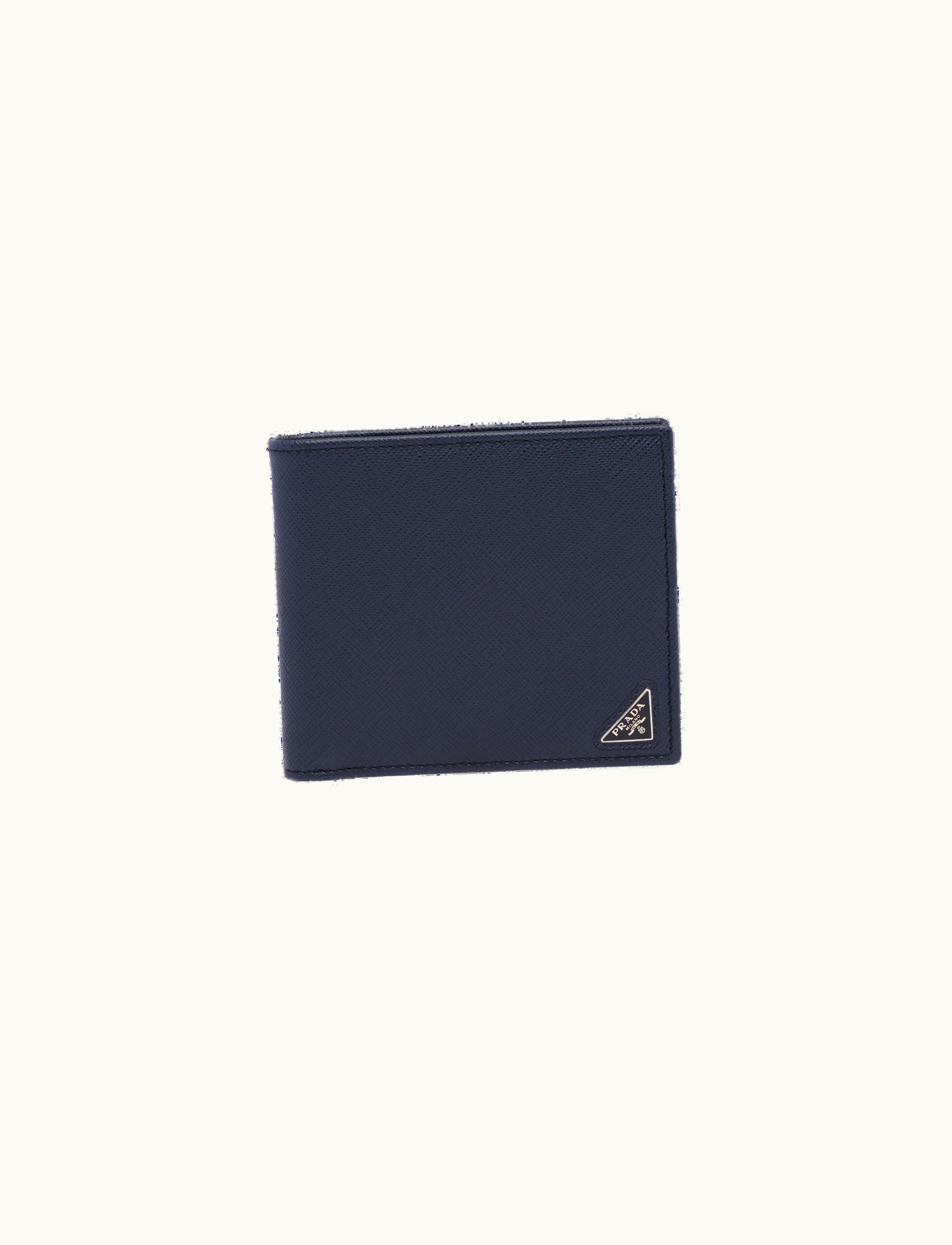 Prada Prada Baltic Blue Saffiano Leather Wallet 2MO738_QHH_F0216