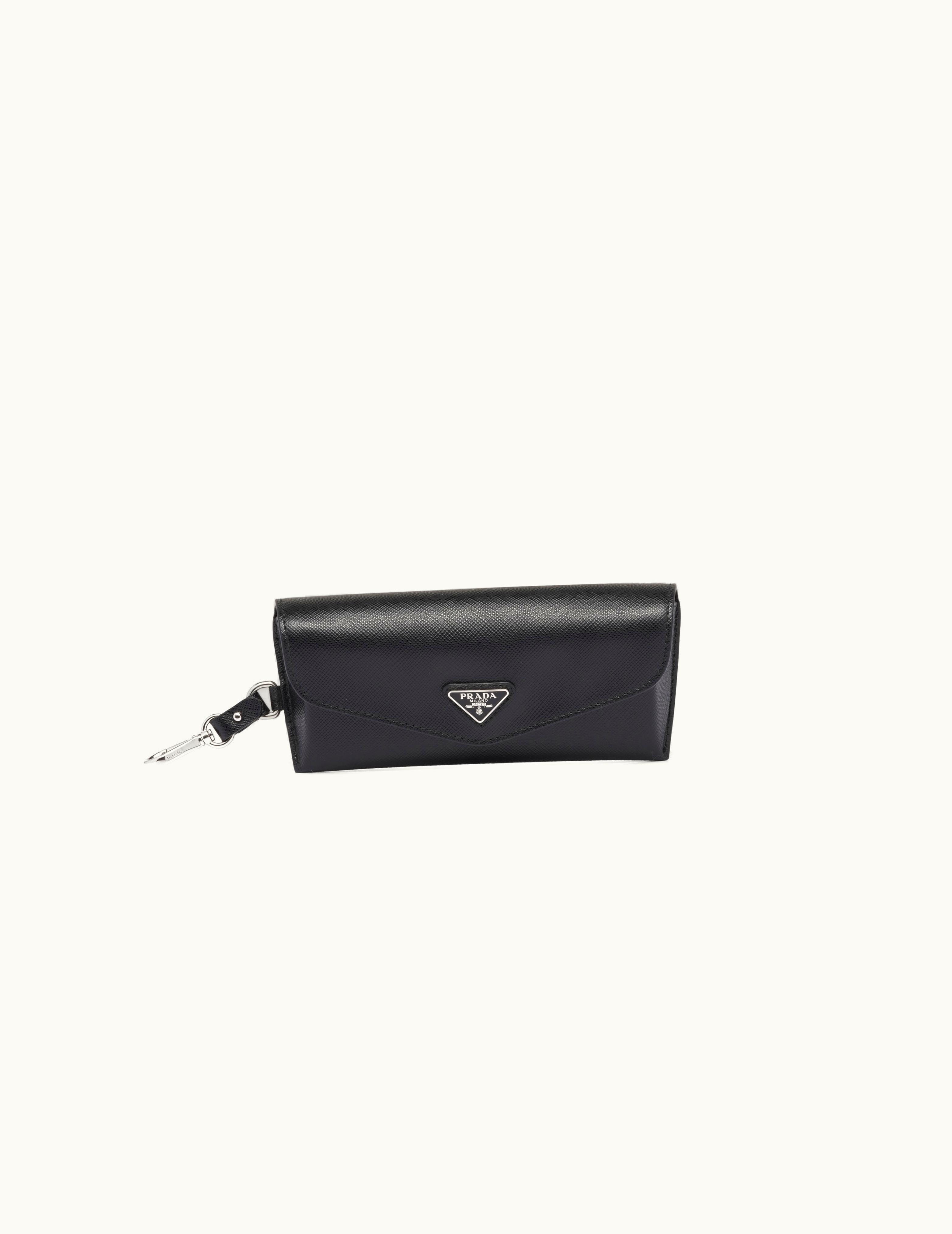 Prada Prada Black Saffiano Leather Eyeglasses Case