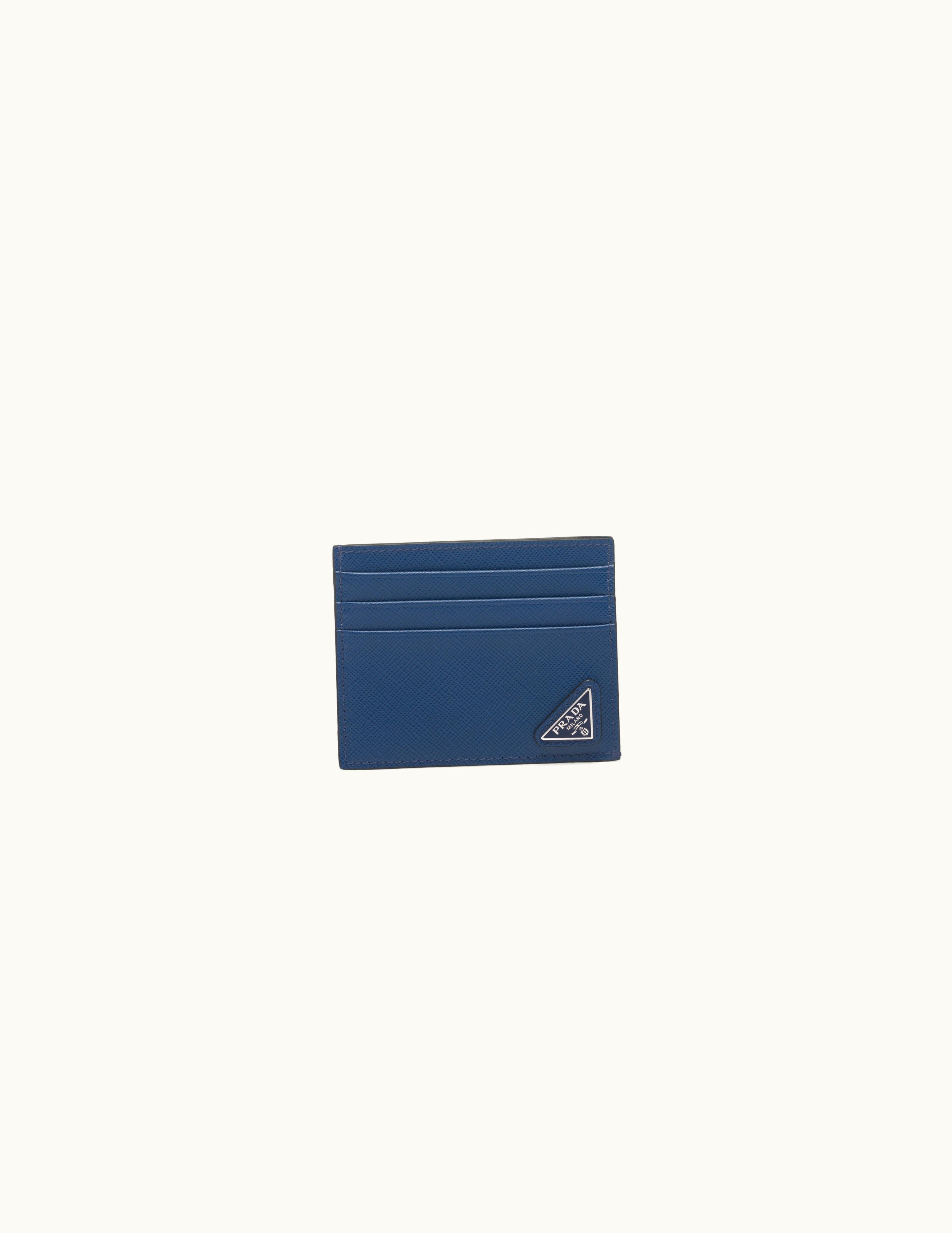 Prada Prada Bluette Saffiano Leather Card Holder 2MC223_QHH_F0016