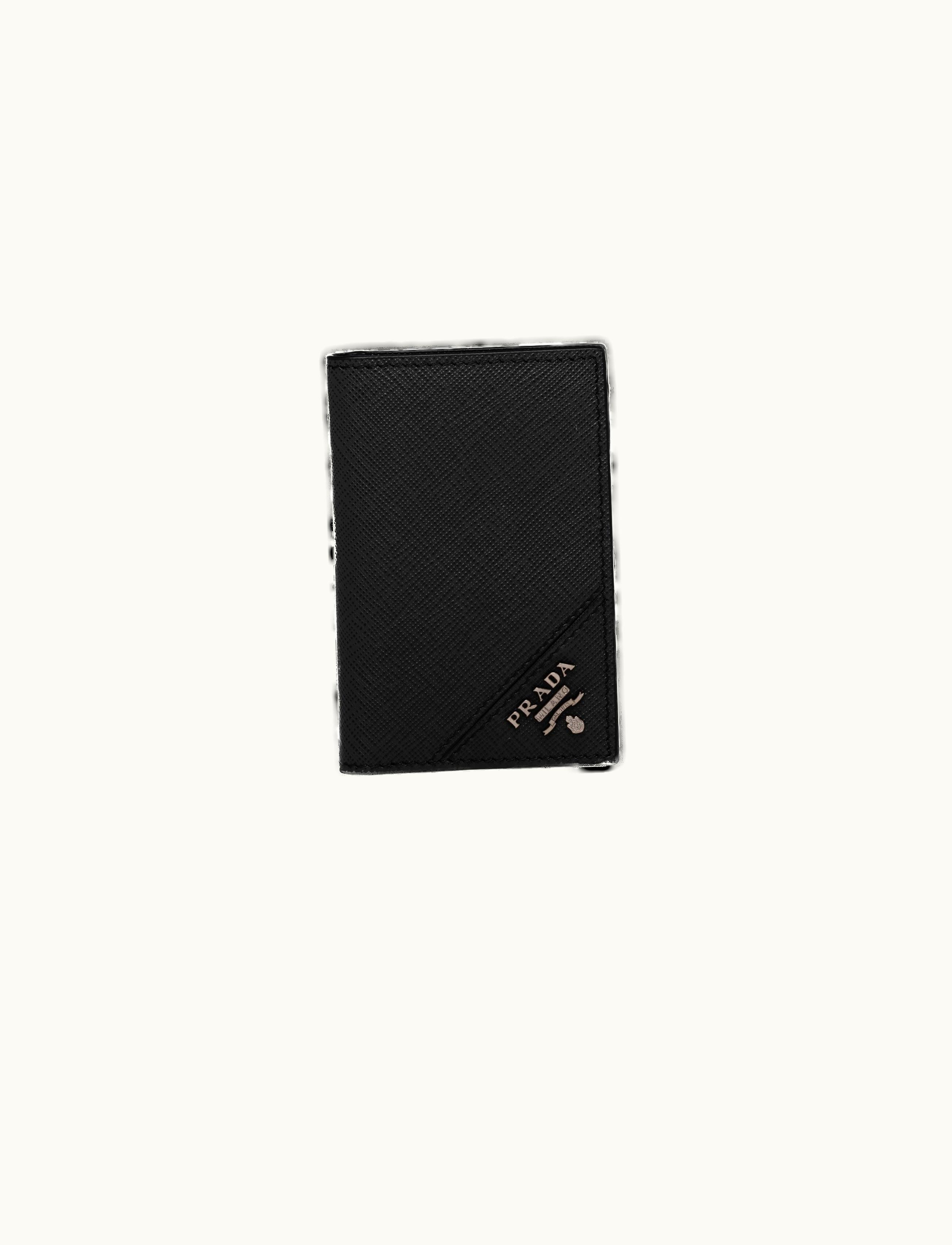 Prada Prada Black Saffiano Leather Card Holder 2MC101_QME_F0002