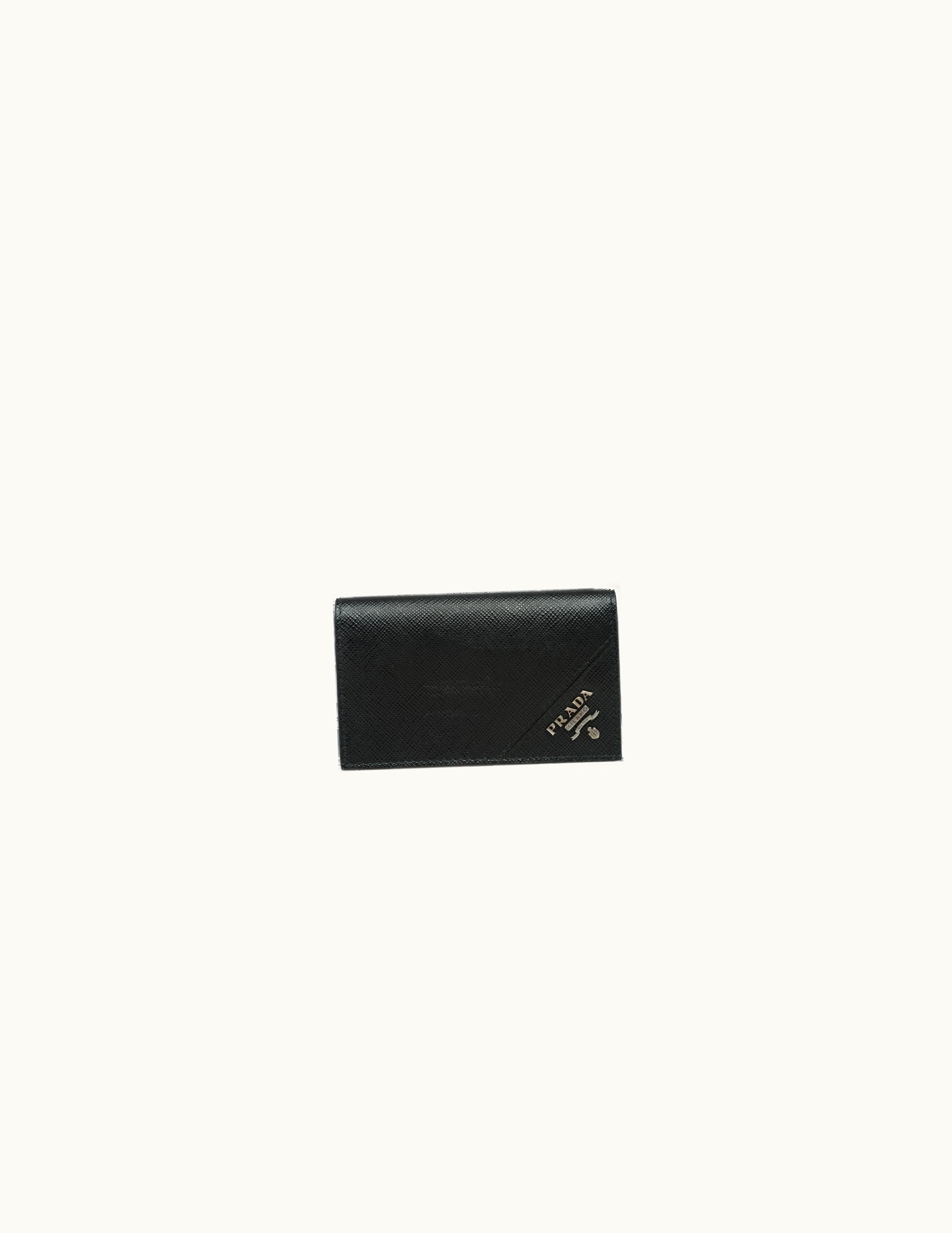 Prada Prada Black Saffiano Leather Card Holder 2MC122_QME_F0002
