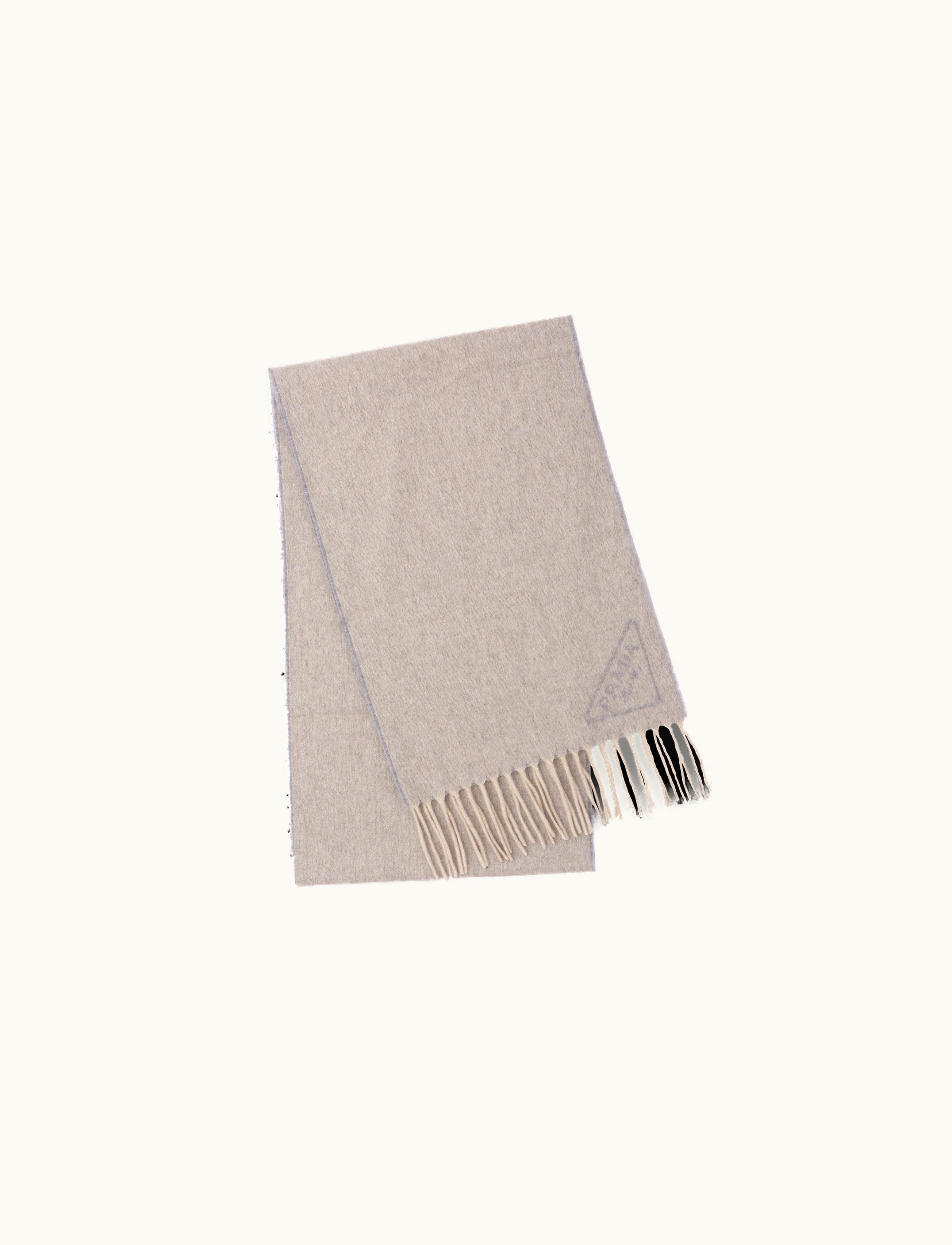 Prada Prada Albino / Grey Double Cashmere Scarf