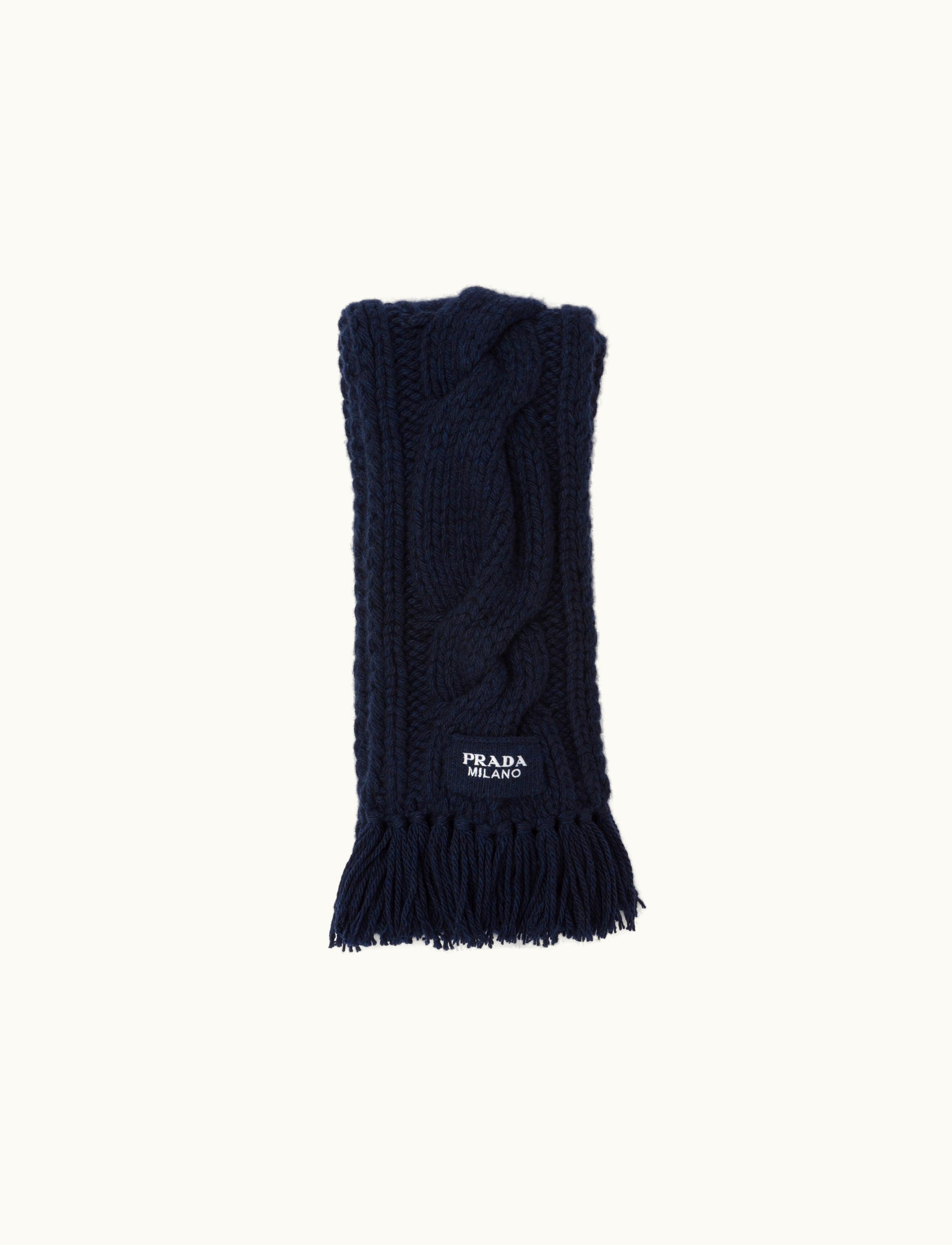 Prada Prada Navy Cashmere Scarf