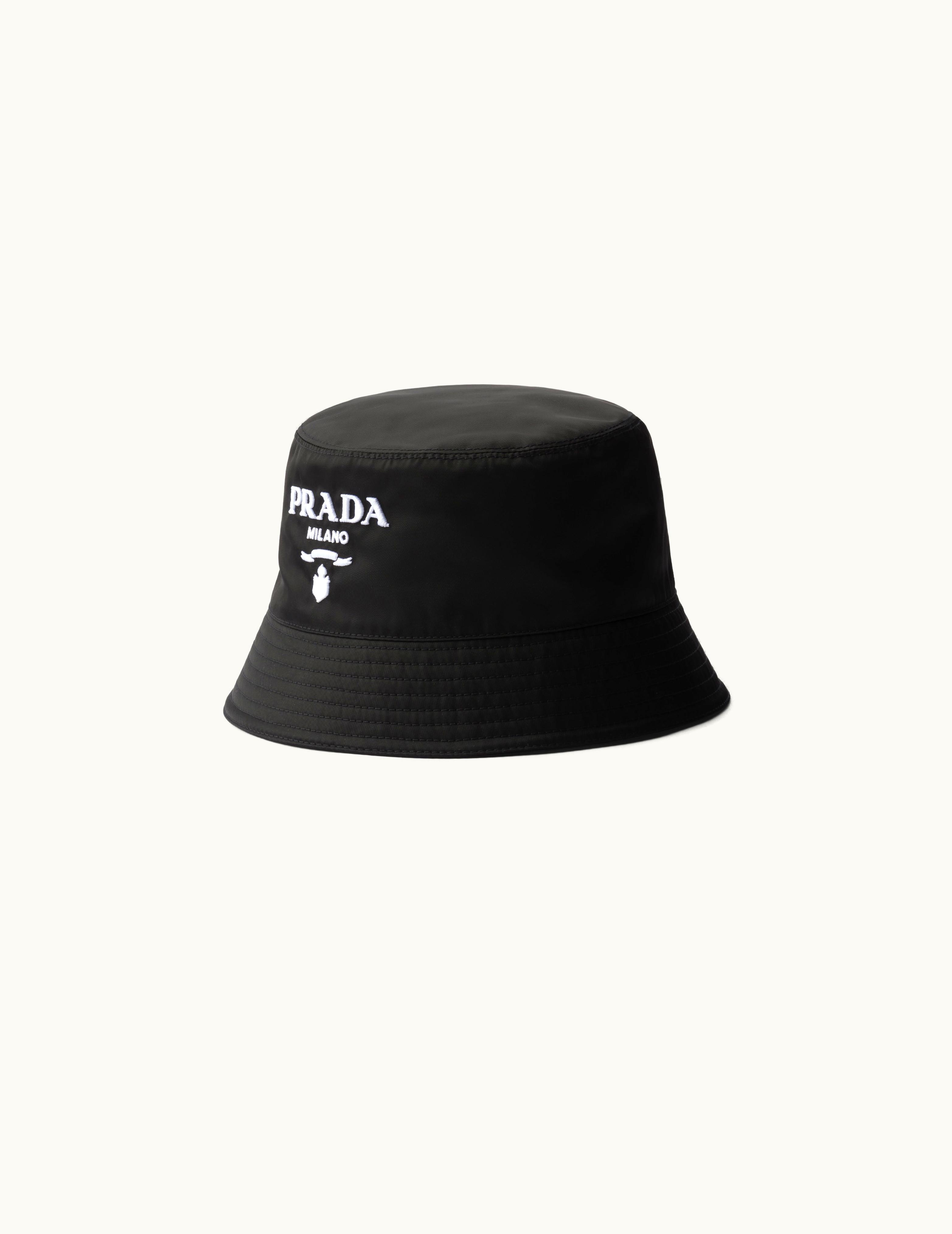 Prada Prada Black / White Re-nylon Bucket Hat