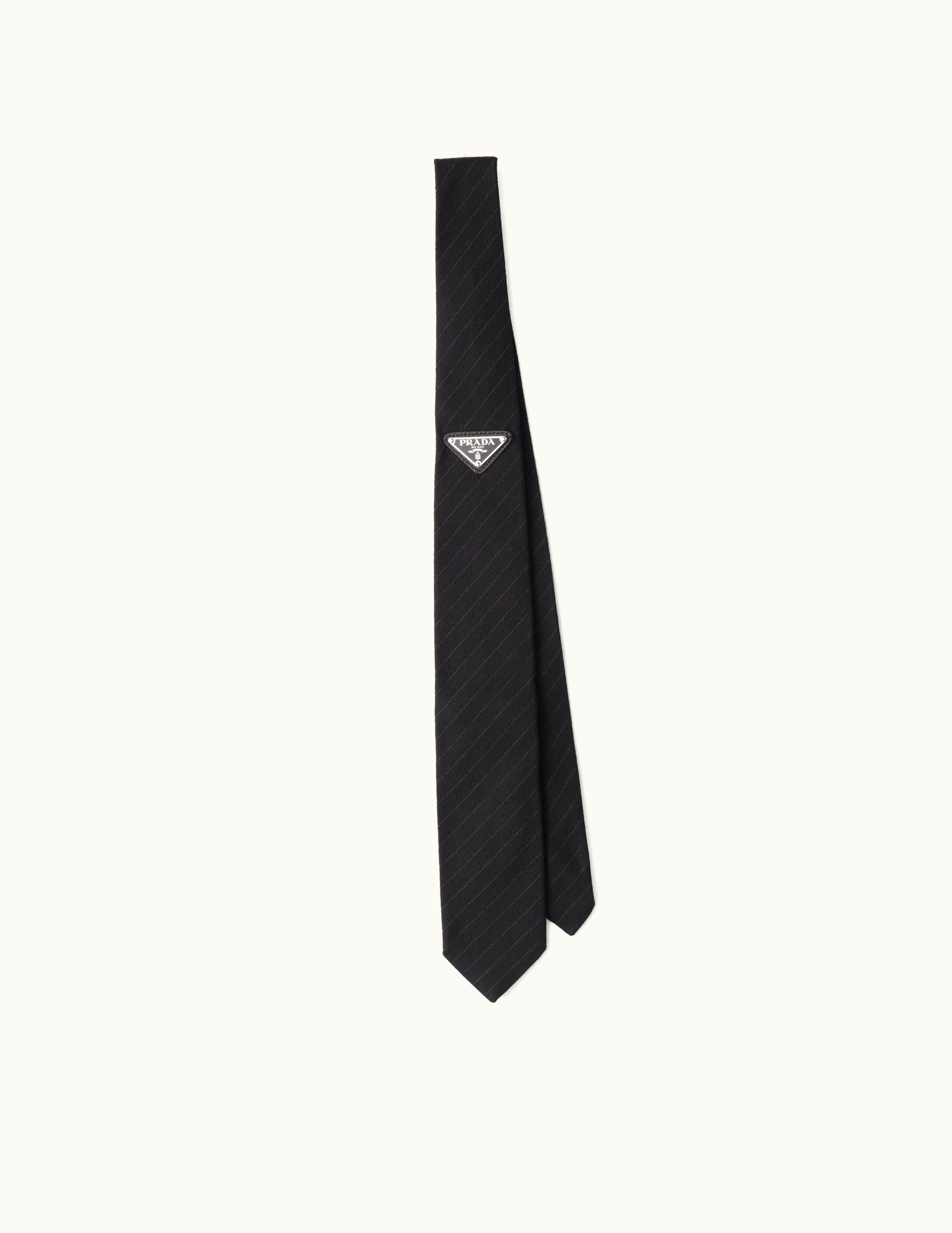 Prada Prada Black Silk Tie