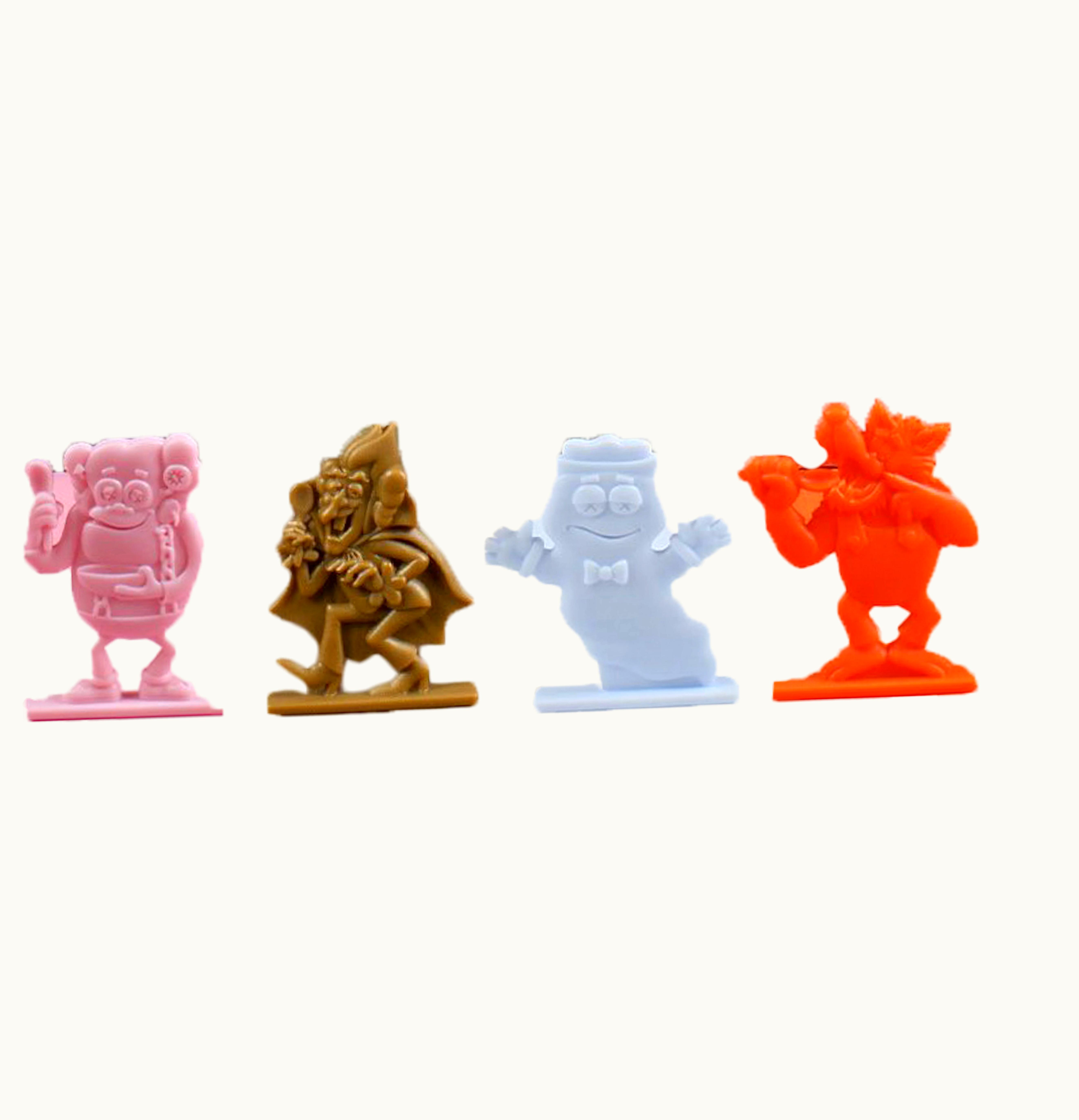 KAWS KAWS Monsters Franken Berry Count Chocula Boo Berry Frute Brute Vinyl Figure Toys Set of 4