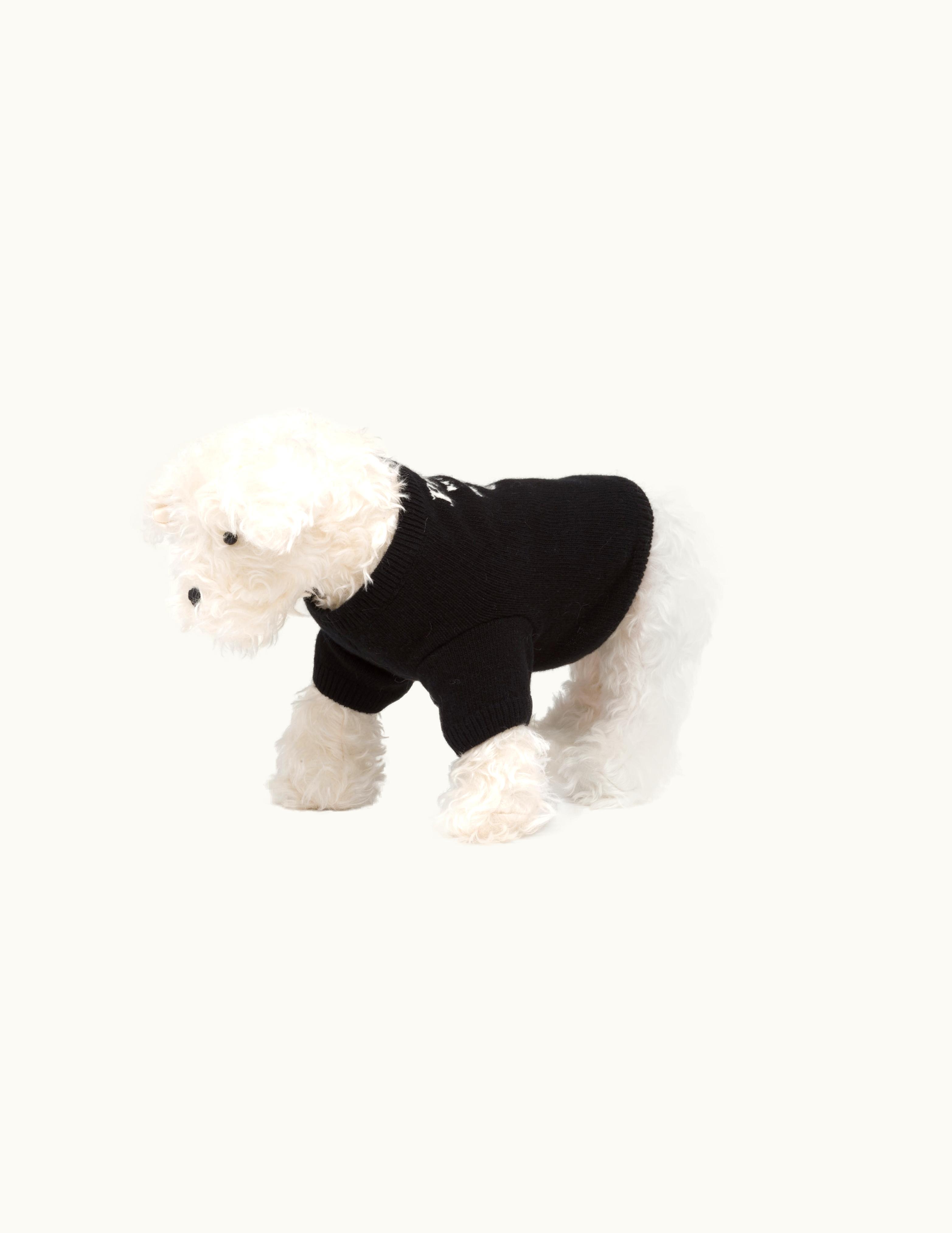 Prada Prada Black Wool And Cashmere Pet Sweater