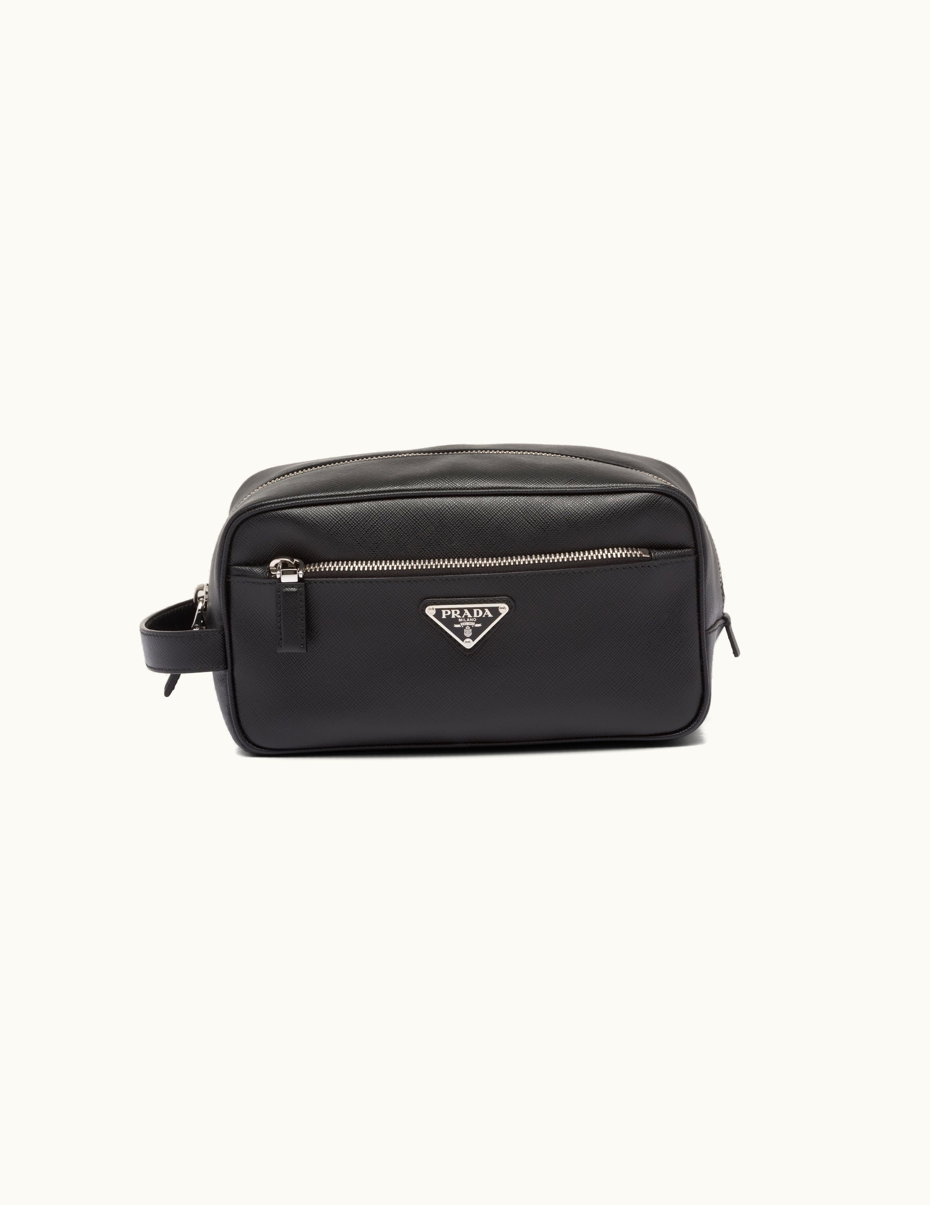 Prada Prada Black Saffiano Leather Travel Pouch