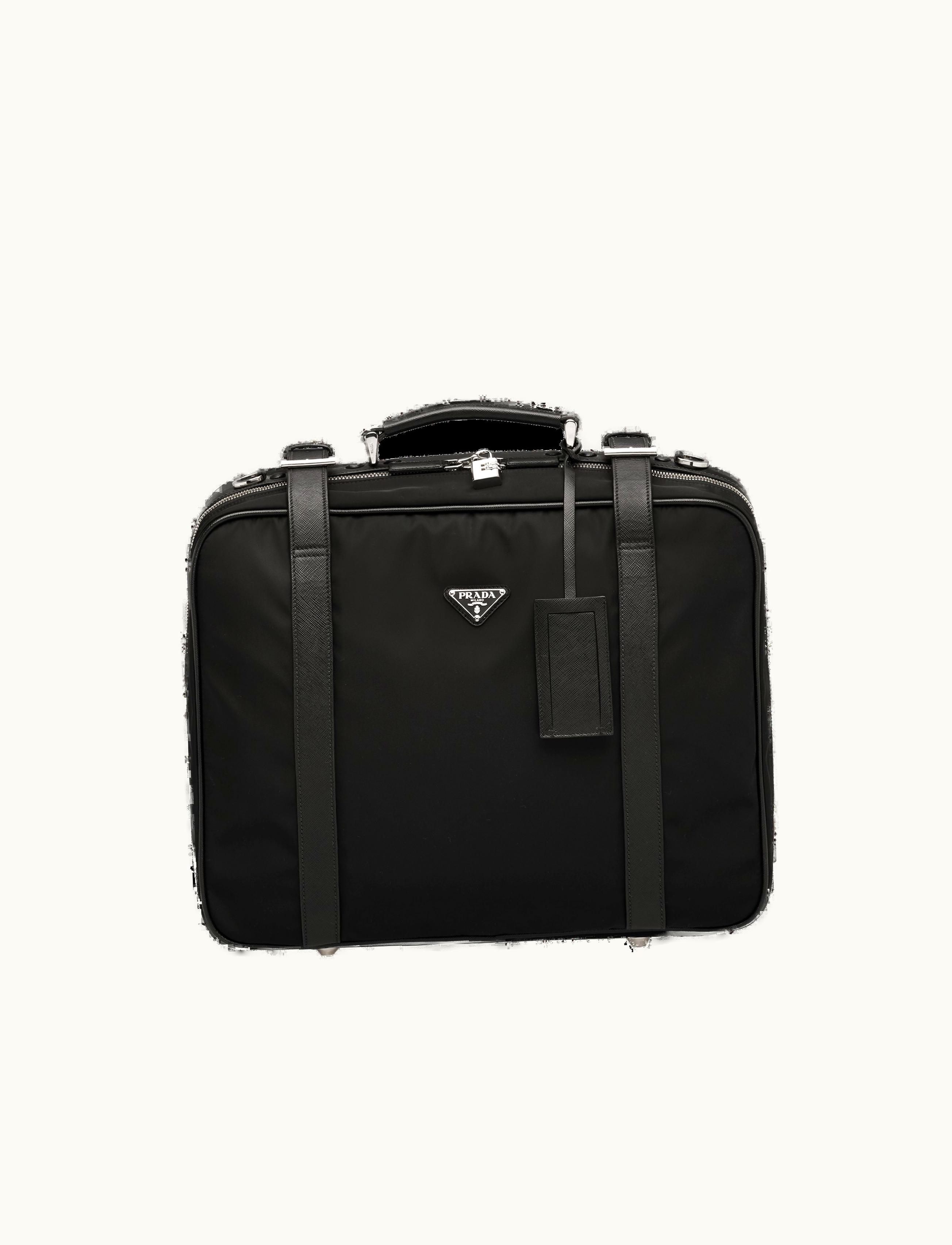Prada Prada Black Fabric Suitcase