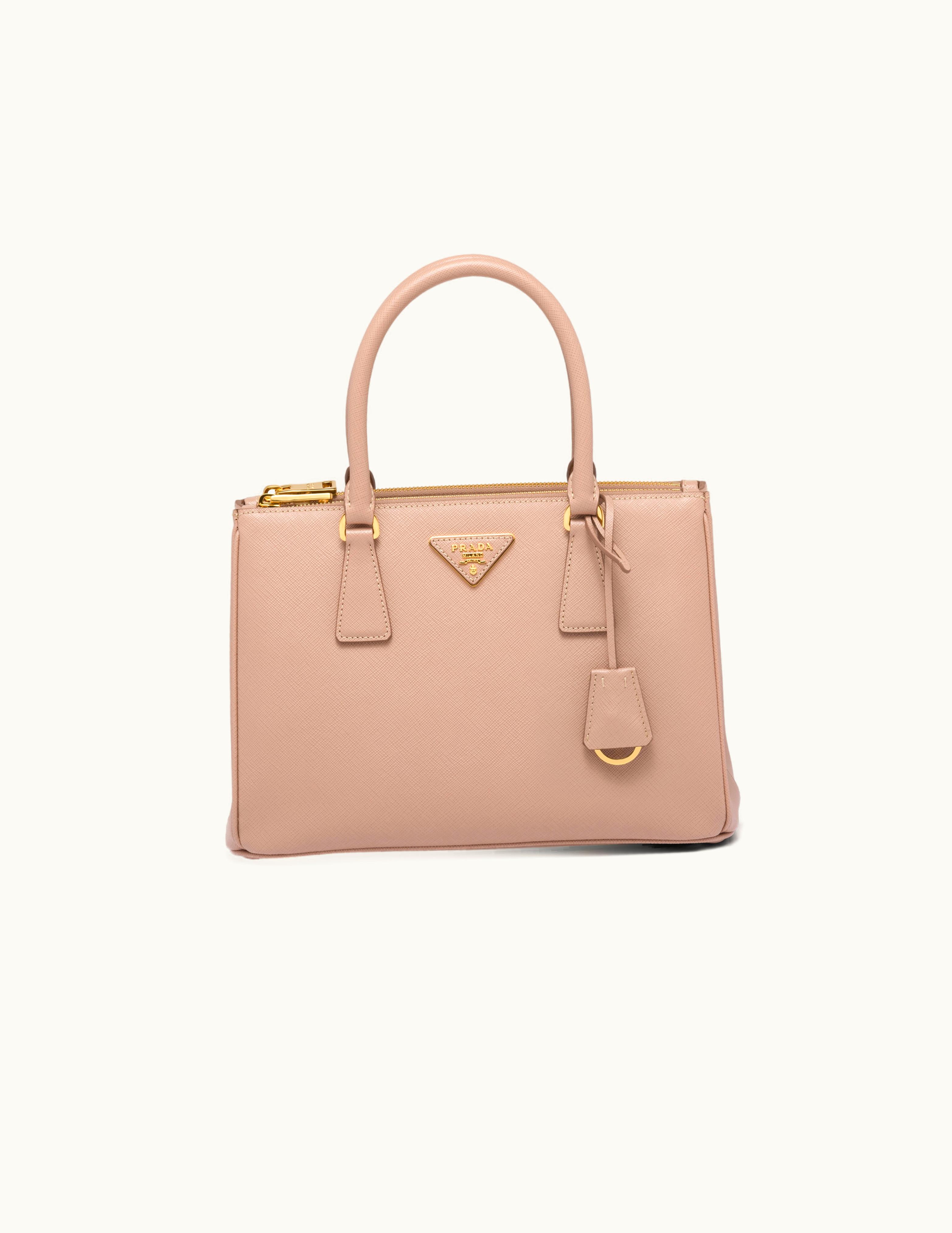 Prada Powder Pink Medium Prada Galleria Saffiano Leather Bag