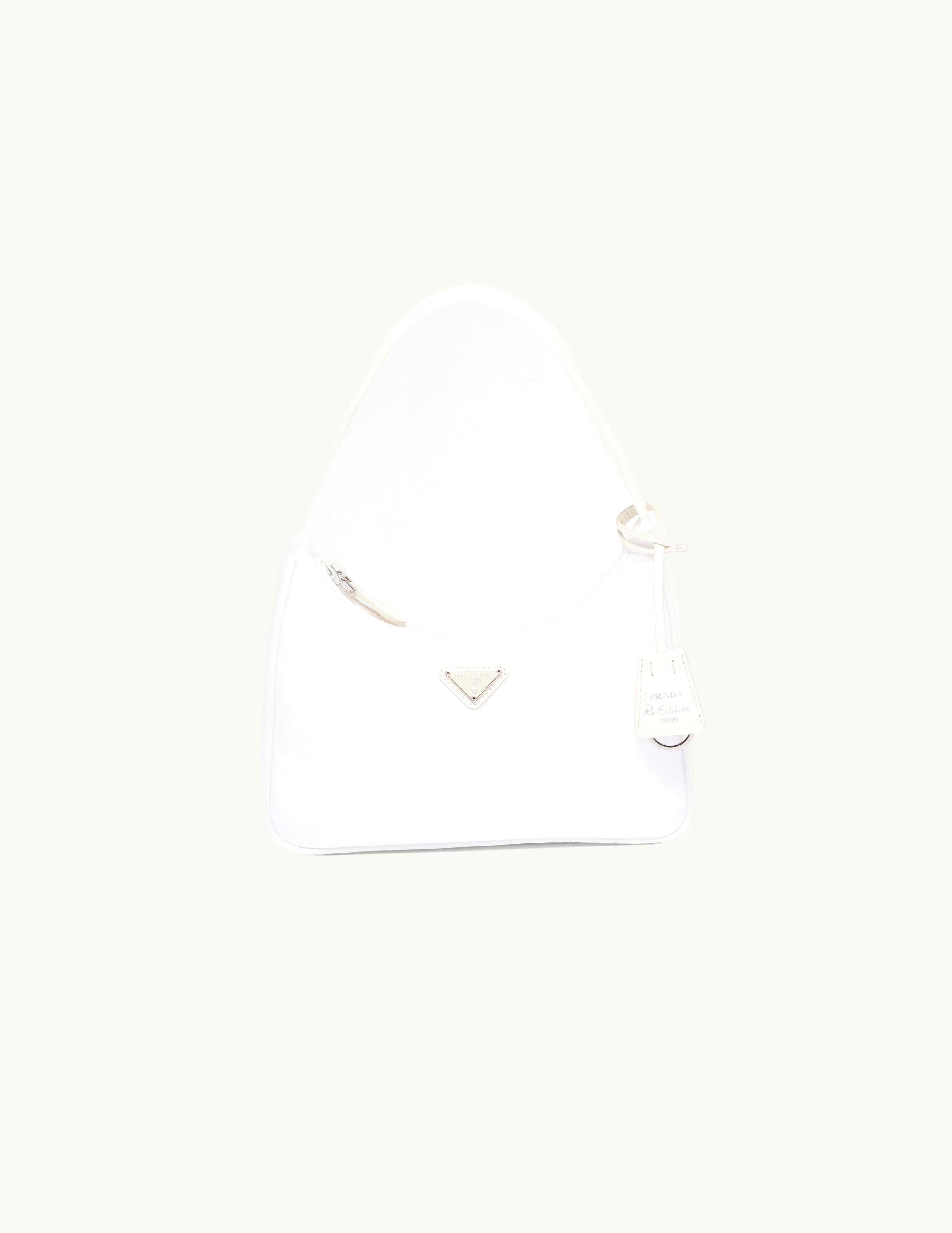 Prada White Re-nylon Prada Re-edition 2000 Mini-bag