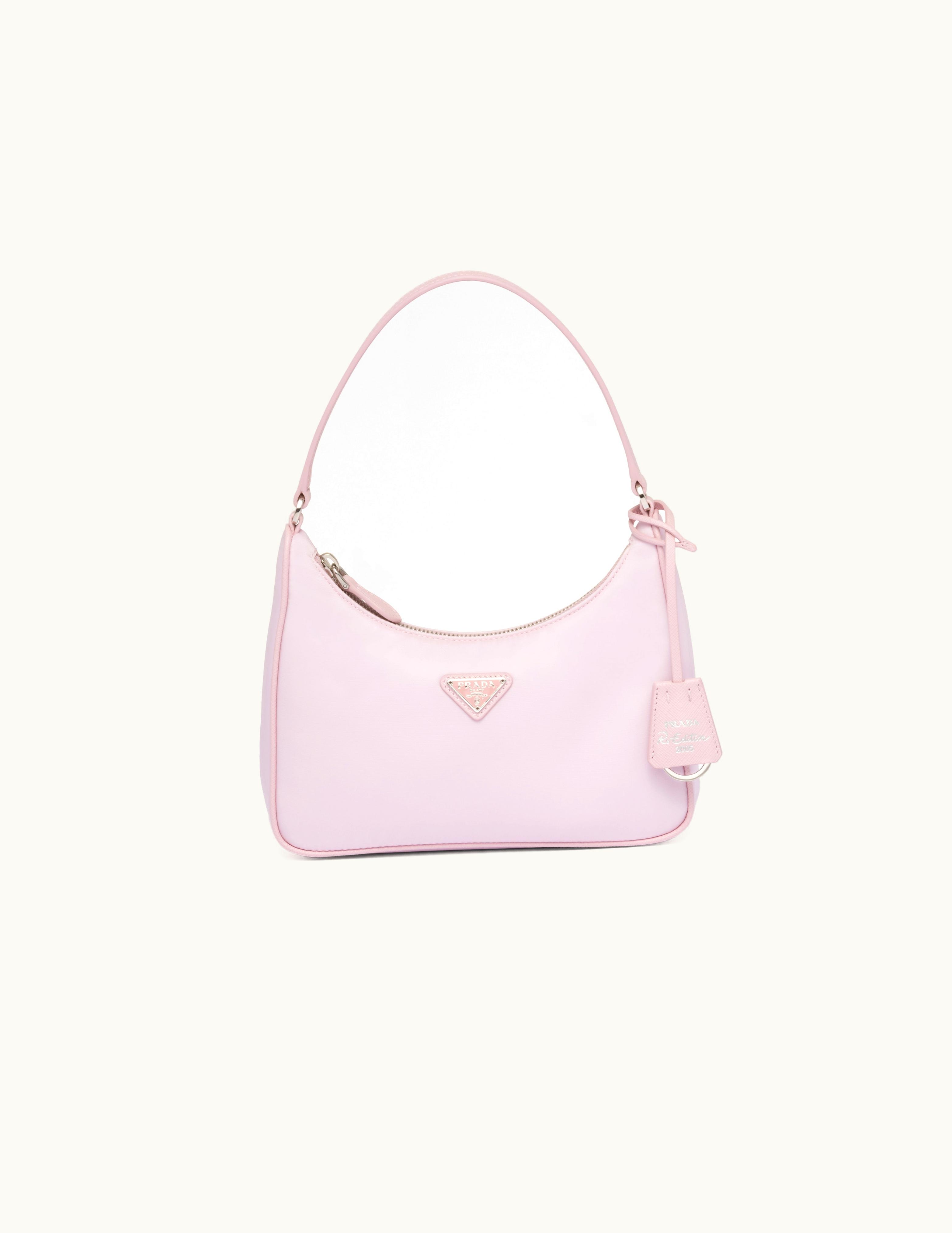 Prada Alabaster Pink Prada Re-edition 2005 Re-nylon And Saffiano Mini Bag