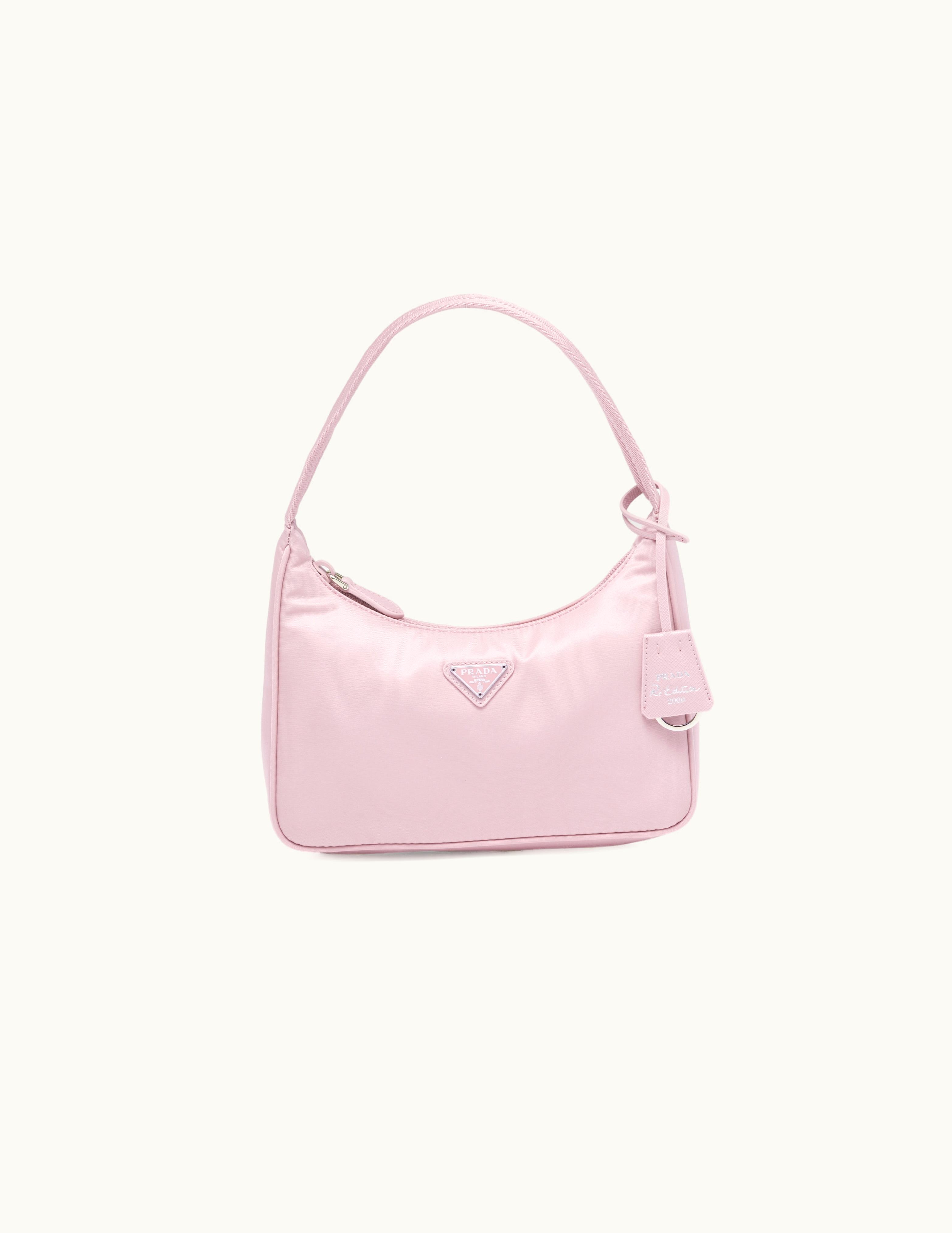 Prada Alabaster Pink Re-nylon Prada Re-edition 2000 Mini-bag