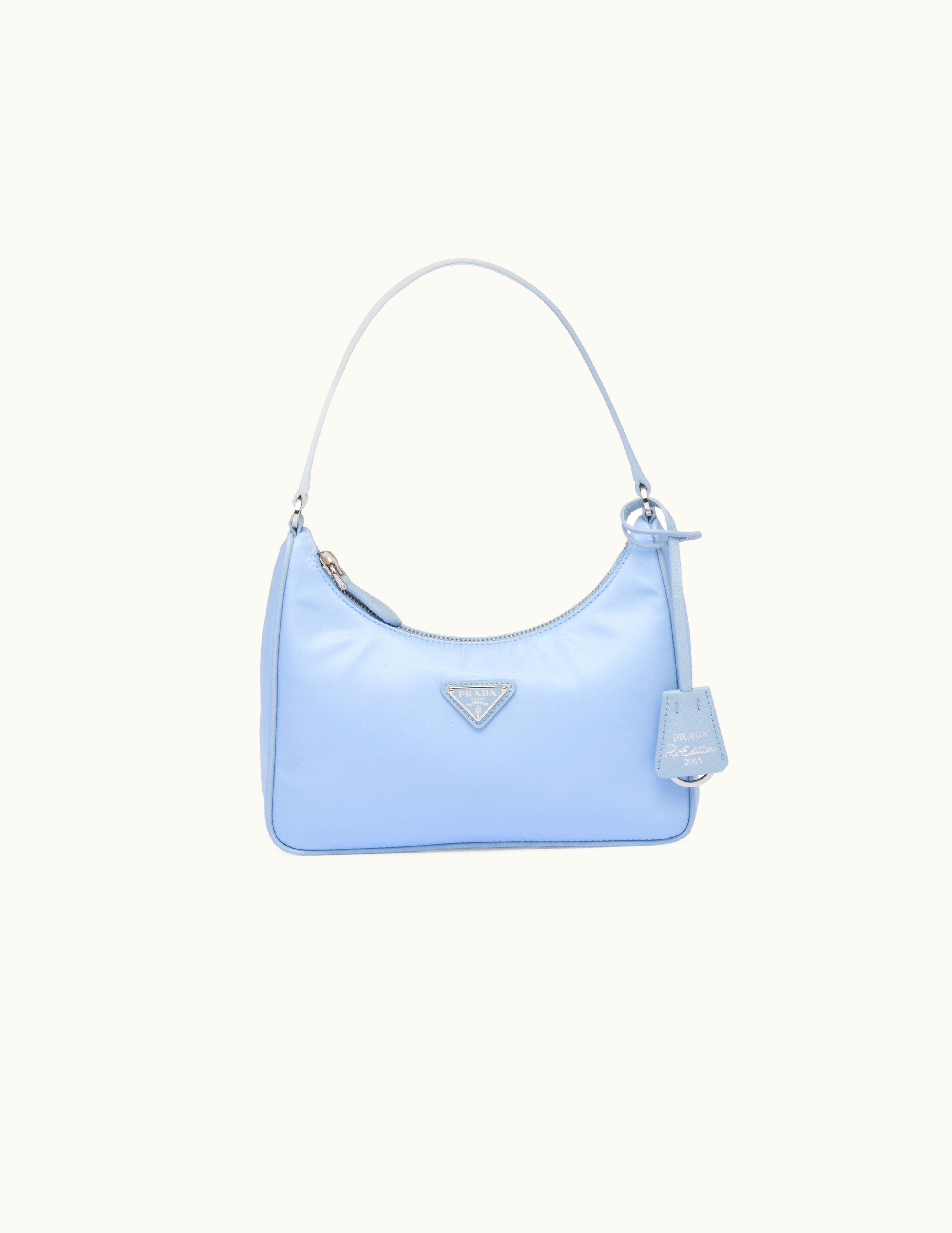 Prada Light Blue Prada Re-edition 2005 Re-nylon And Saffiano Mini Bag