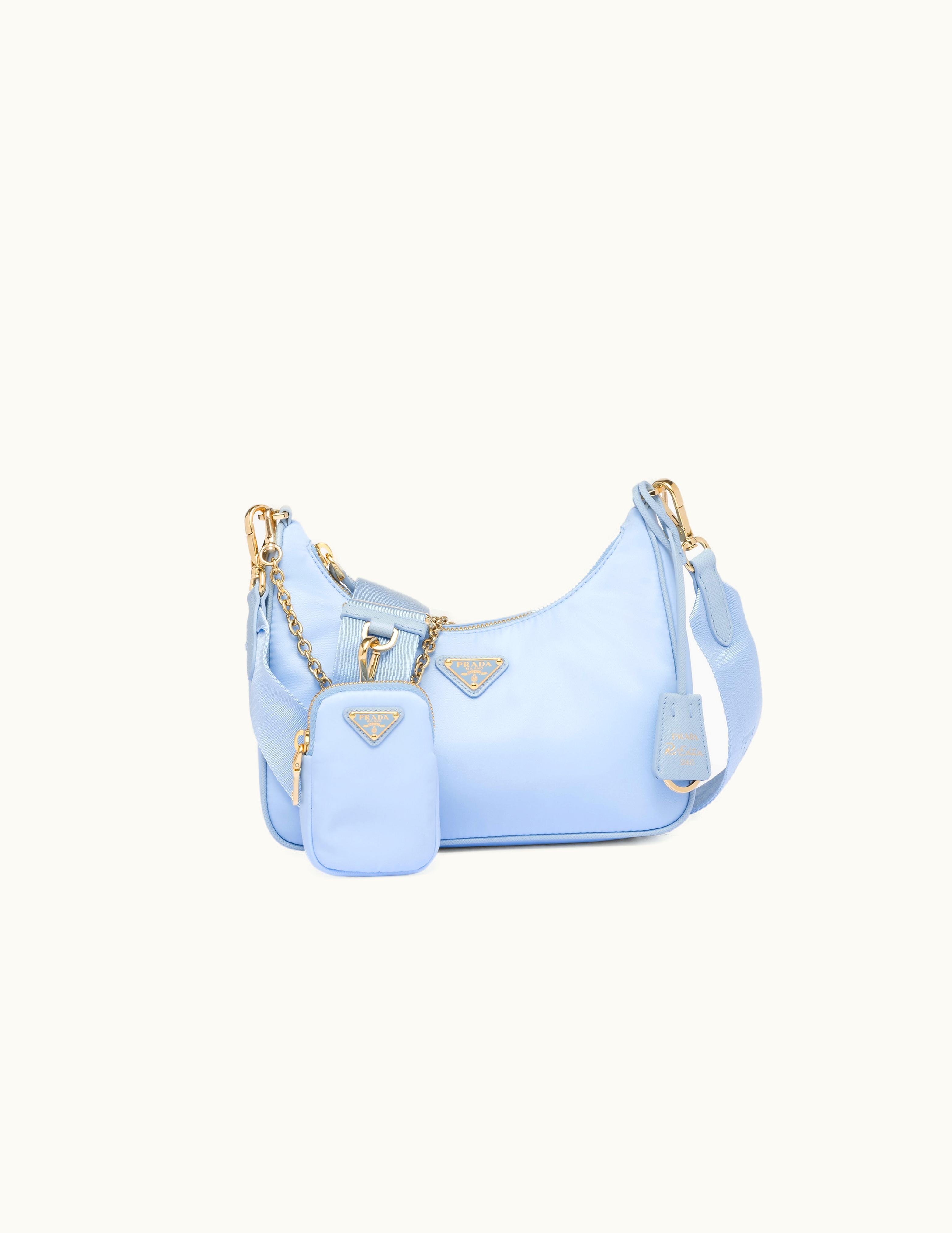 Prada Pale Blue Prada Re-edition 2005 Re-nylon Bag