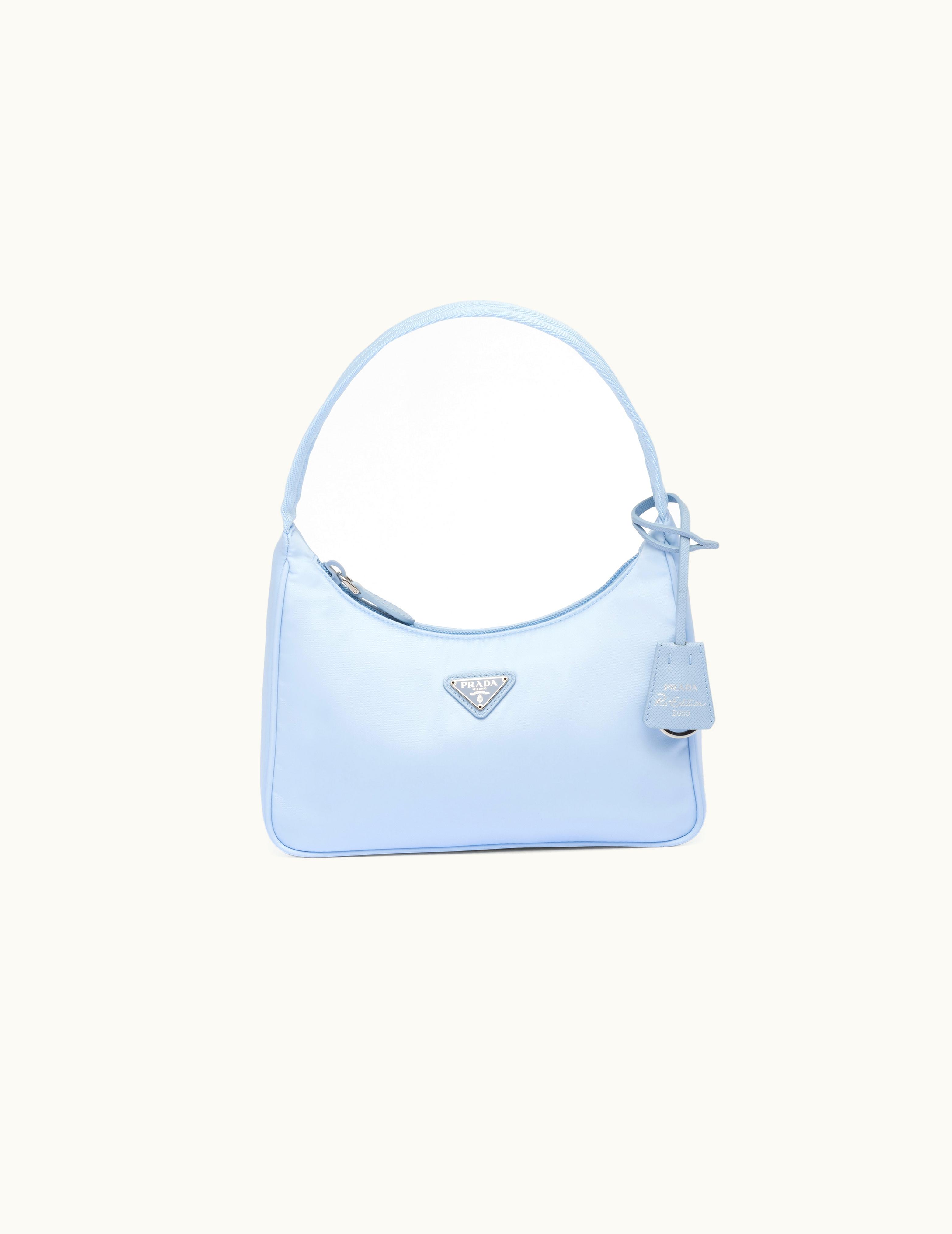 Prada Light Blue Re-nylon Prada Re-edition 2000 Mini-bag