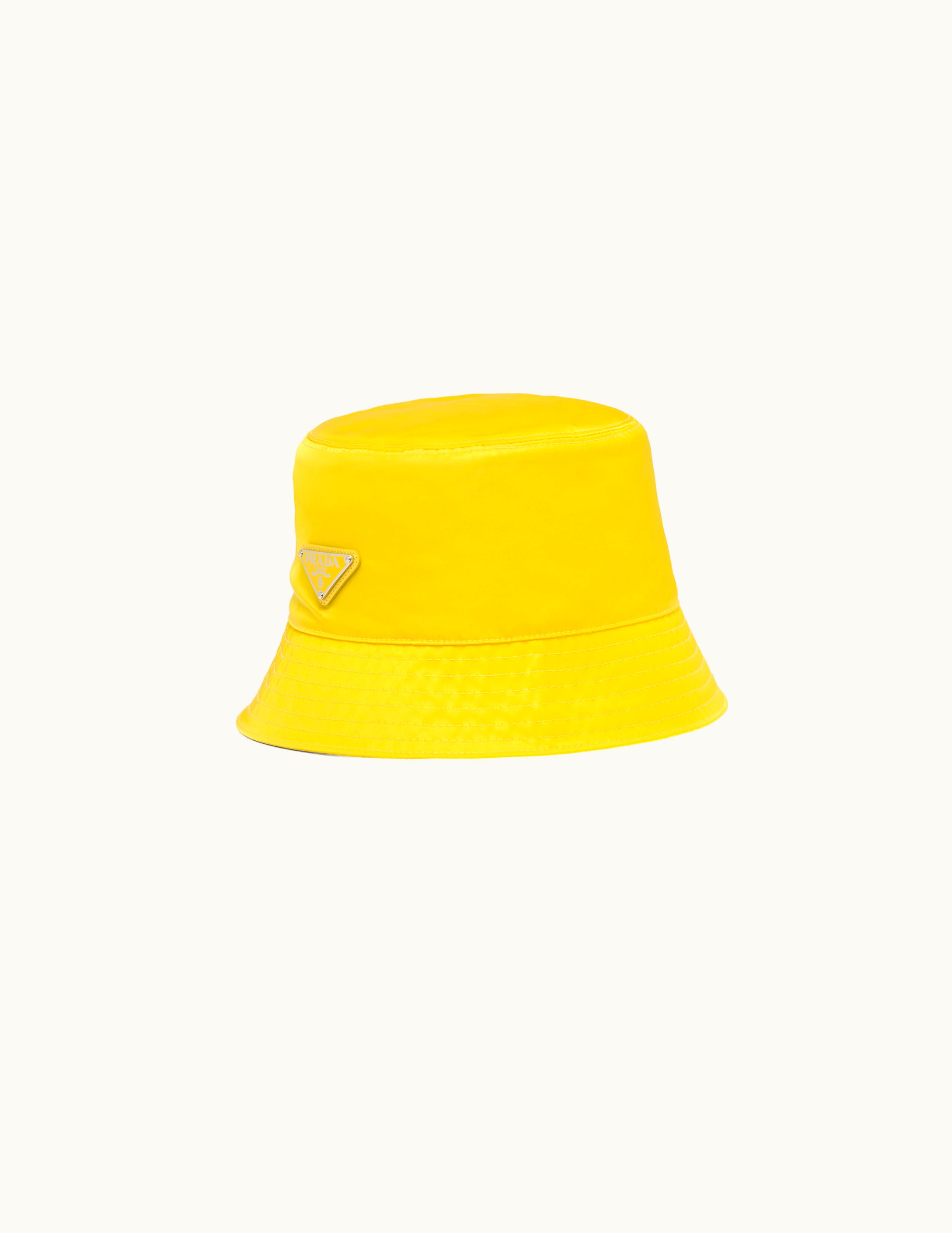 Prada Prada Yellow Re-nylon Bucket Hat