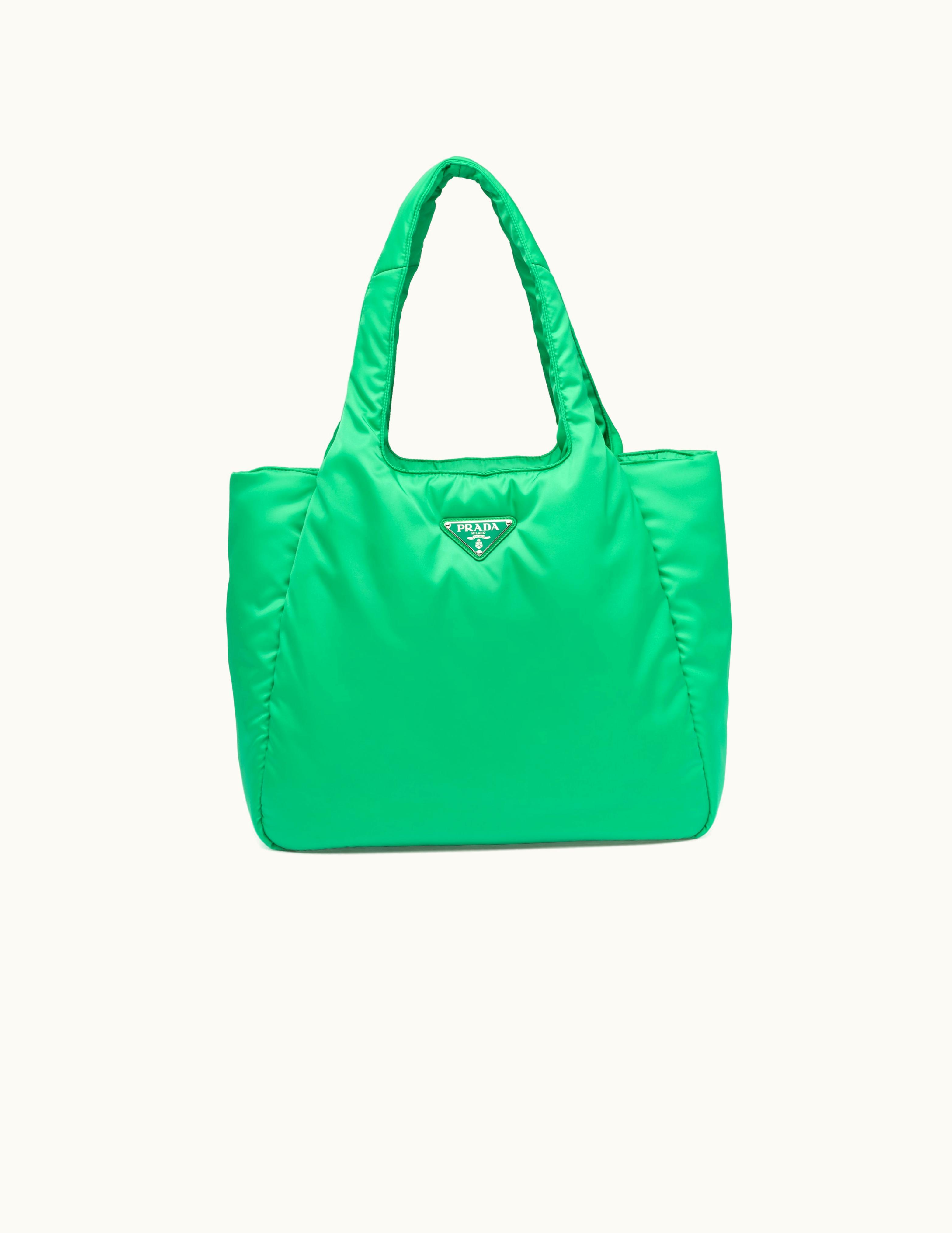 Prada Prada Mint Green Large Padded Re-nylon Tote Bag