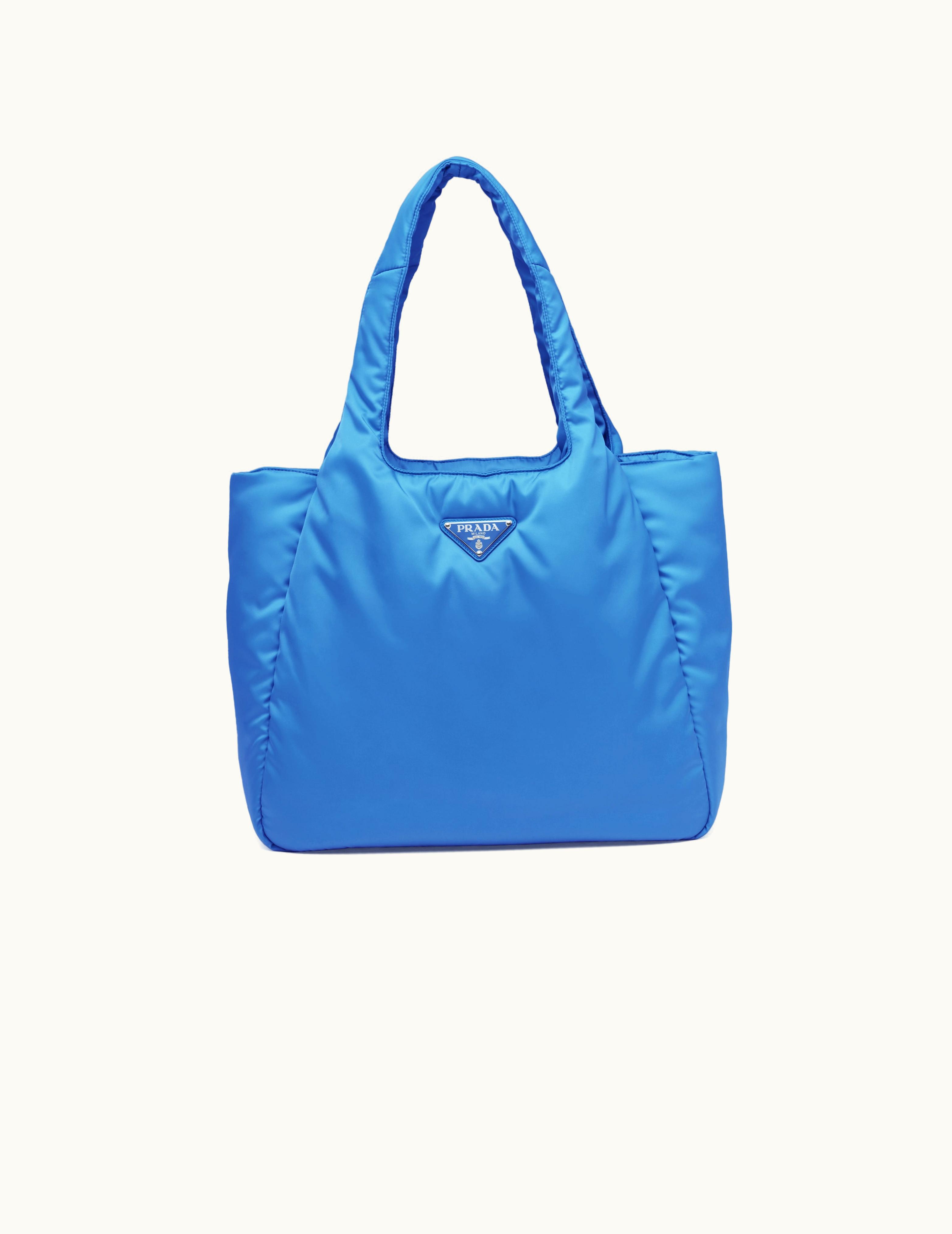 Prada Prada Periwinkle Blue Large Padded Re-nylon Tote Bag
