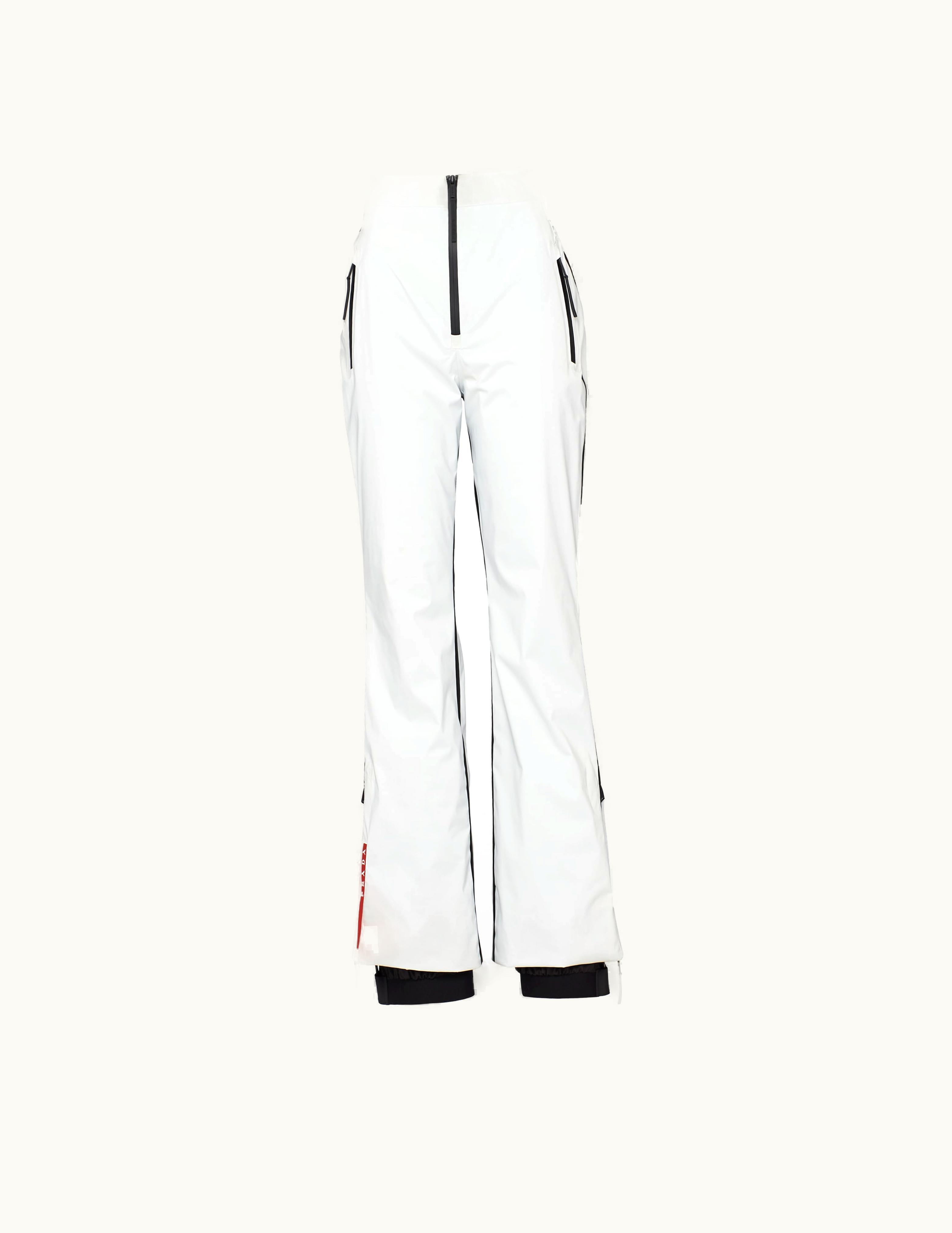 Prada Prada Chalk White Extreme-tex Stretch Ski Pants