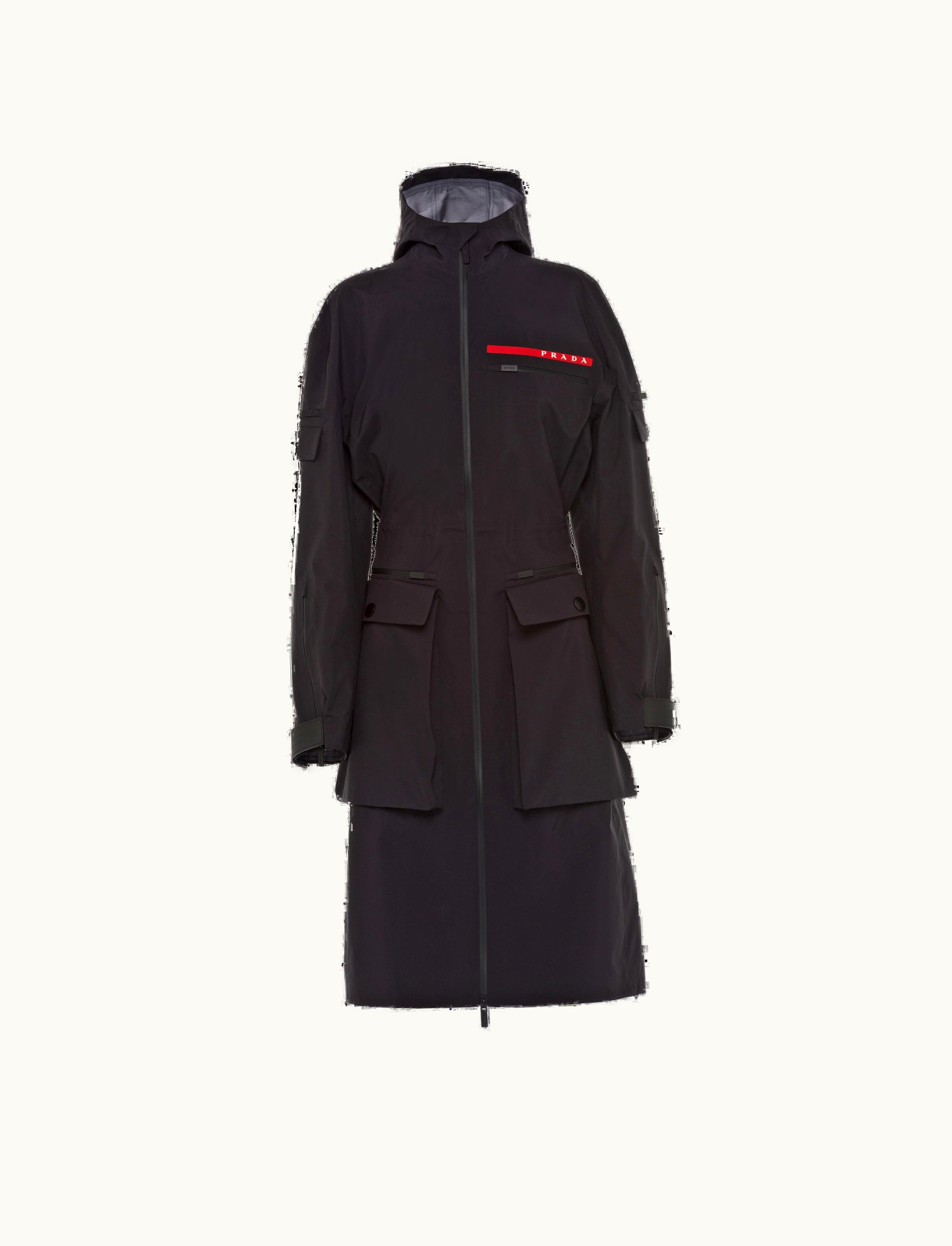 Prada Prada Linea Rossa LR-MX016 Medium-Weight Hooded Jacket Black