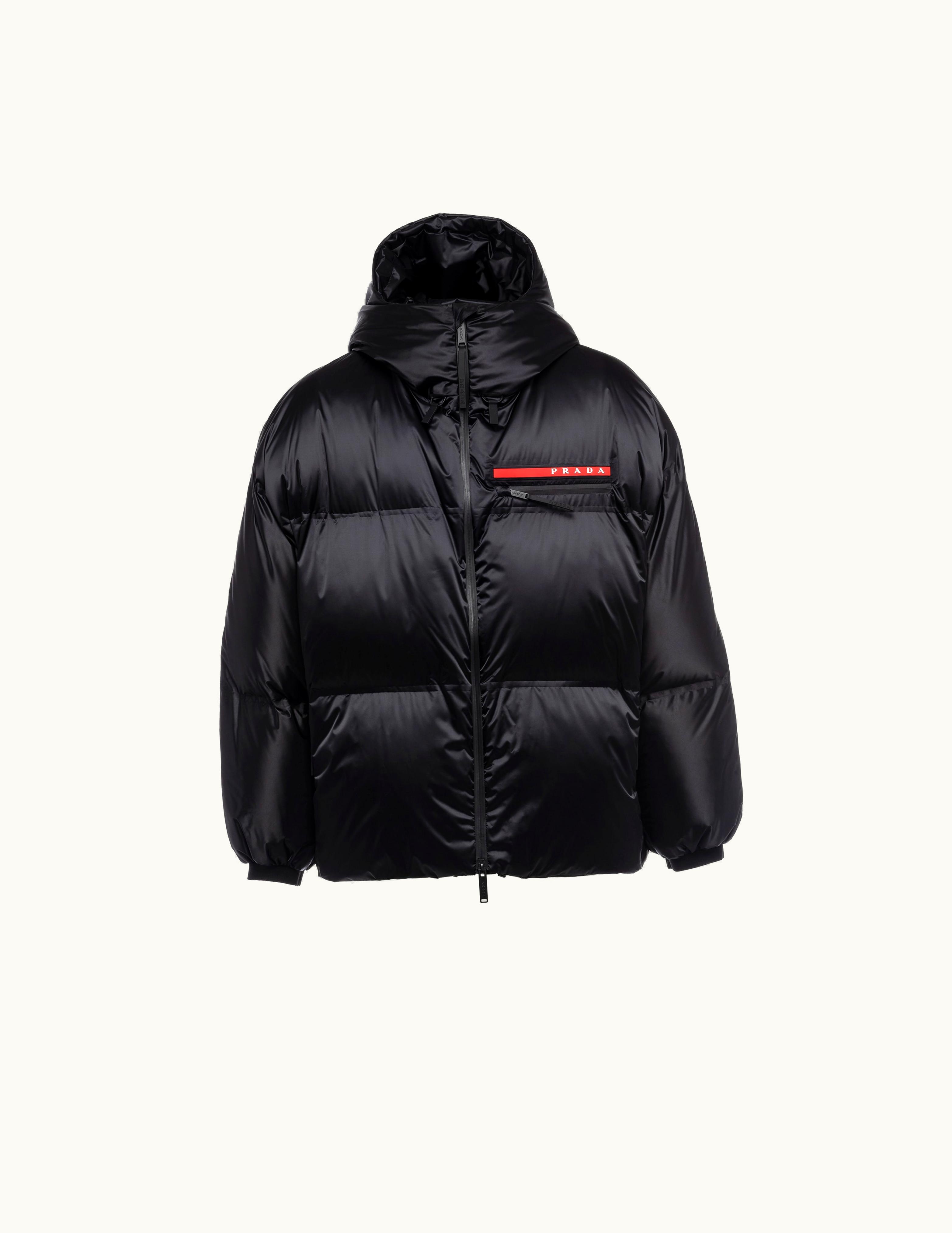 Prada Prada Black Oversized Technical Re-nylon Down Jacket