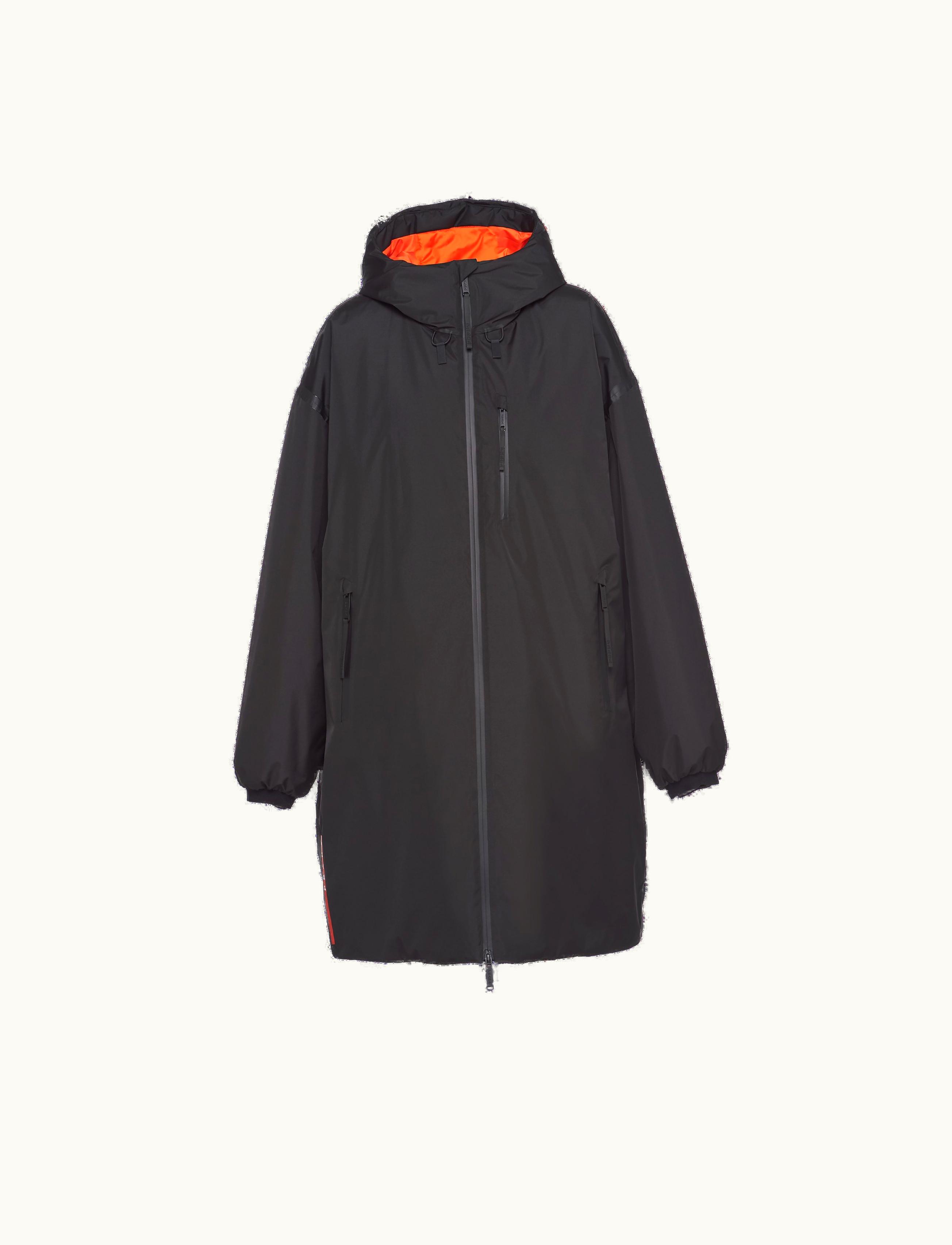 Prada Prada Black / Orange Light Extreme-tex Padded Raincoat