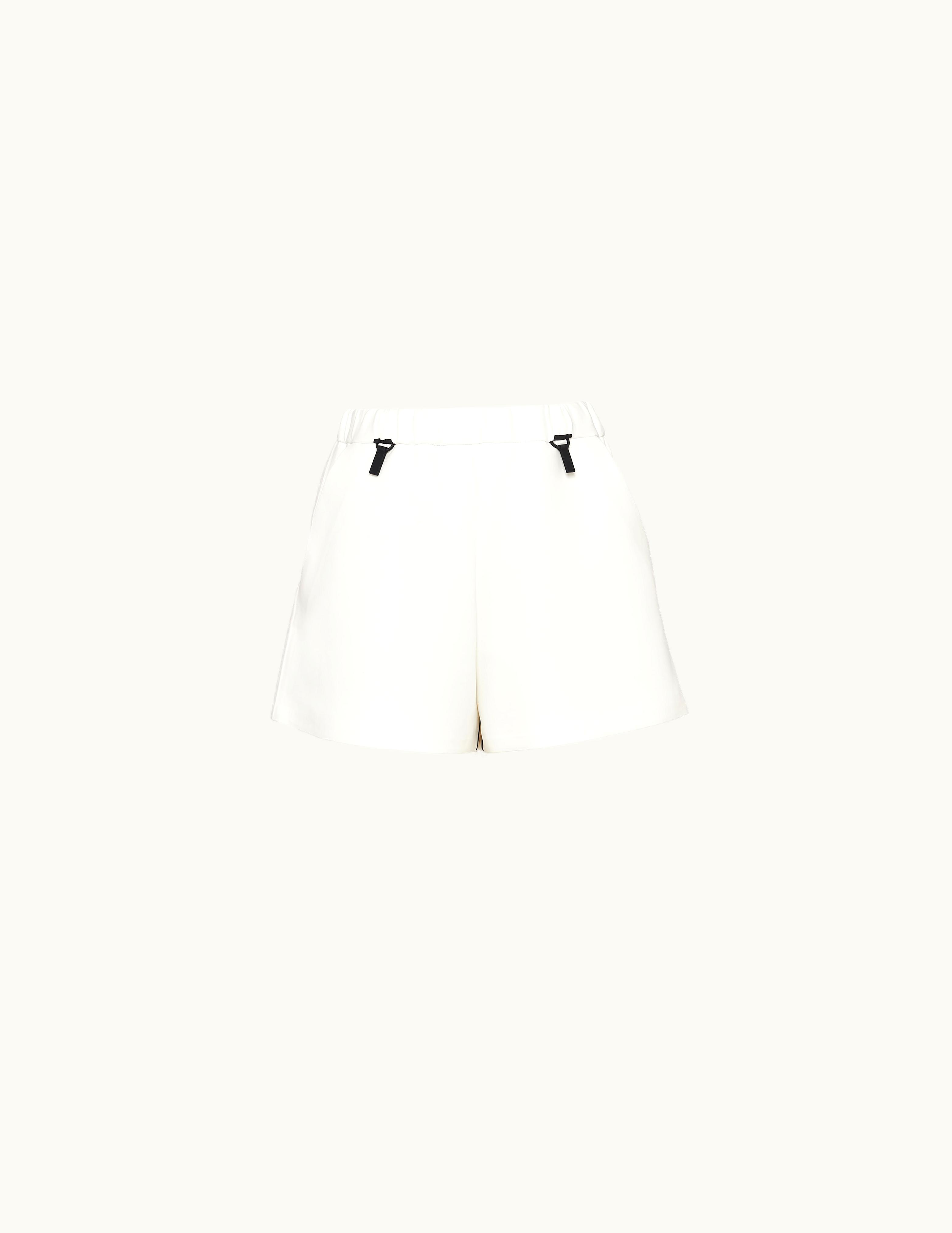 Prada Prada White Double Jersey Shorts