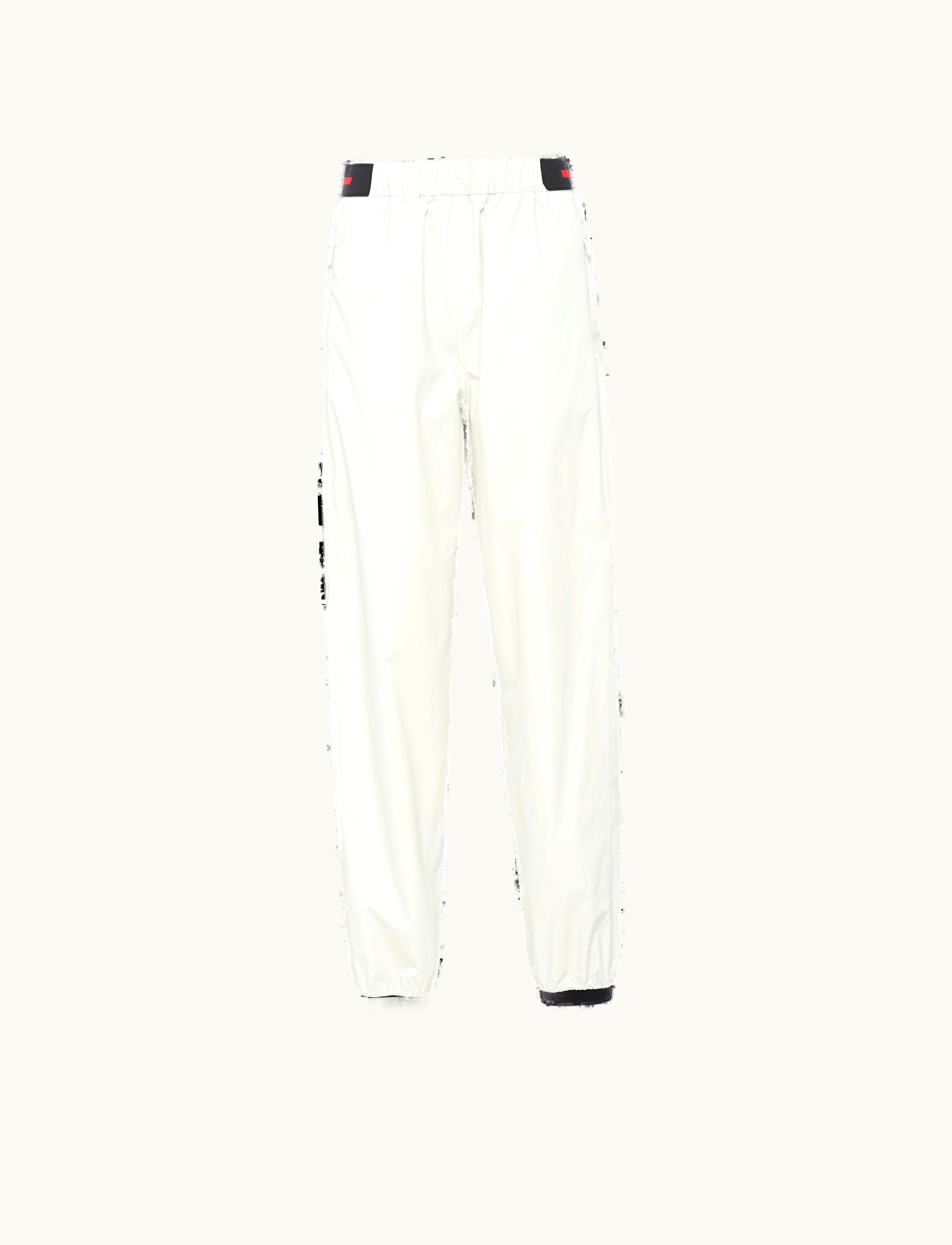 Prada Prada LR-LX007 Lightweight Wide-leg Pants Chalk White