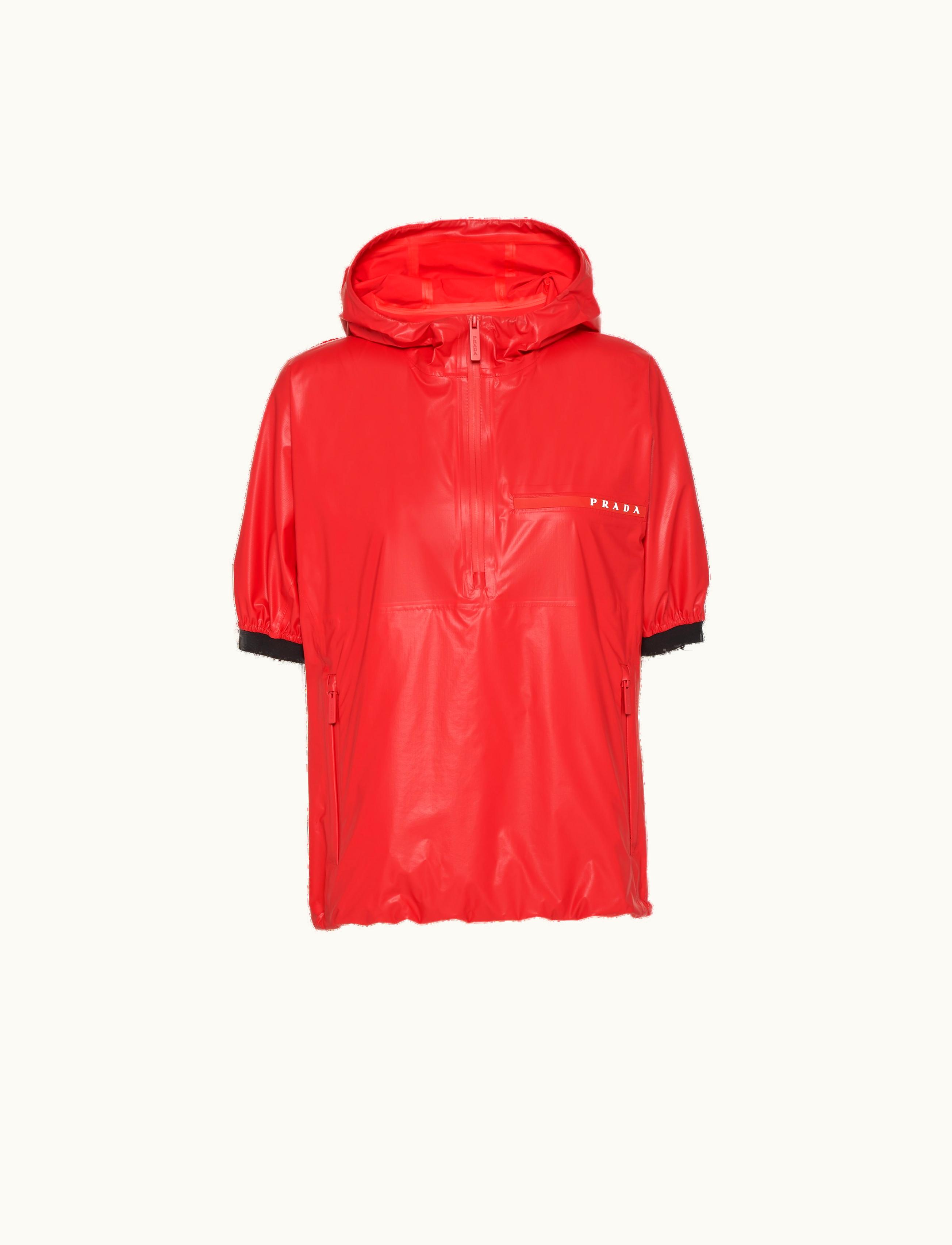 Prada Prada Lacquer Red Light Re-nylon Anorak