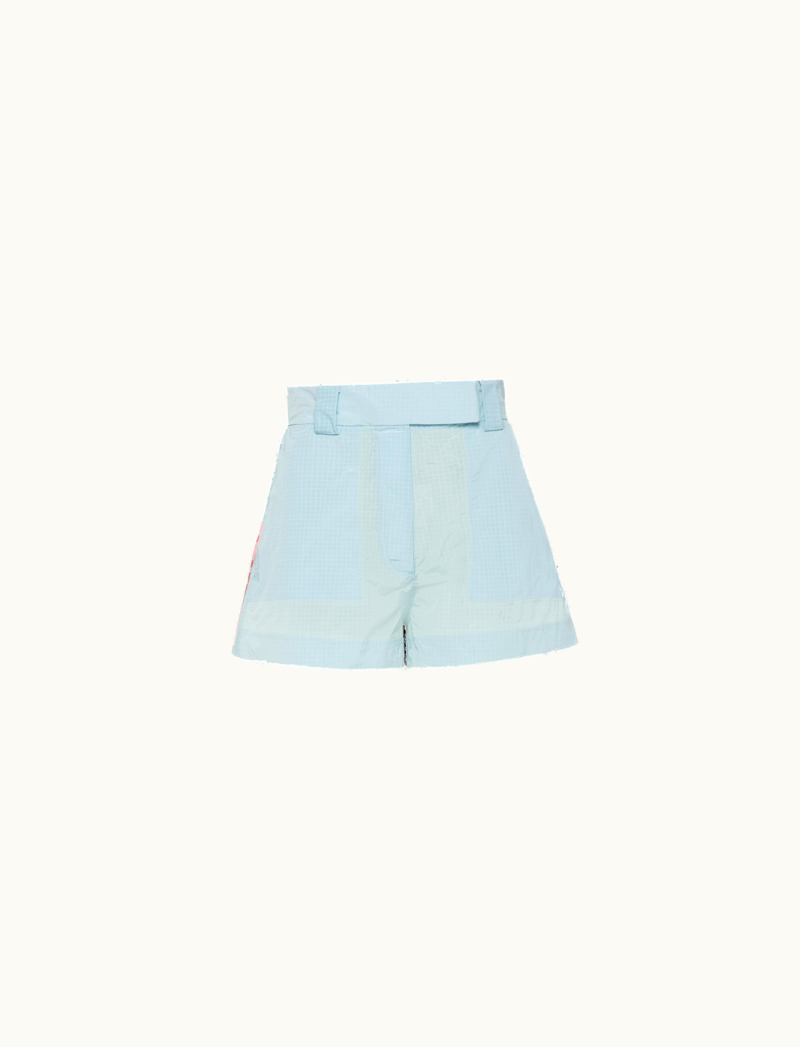 Prada Prada Light Blue Ripstop Shorts