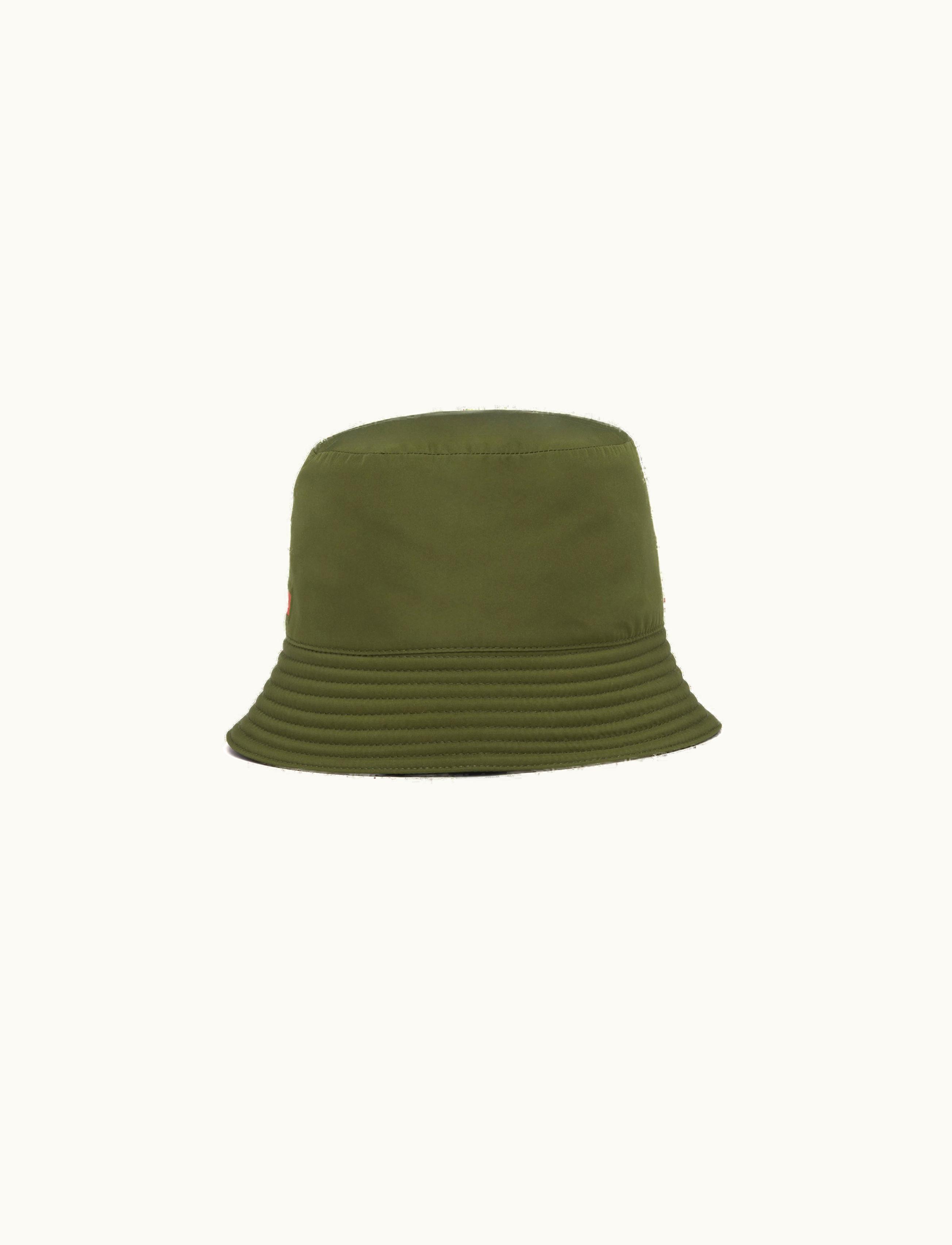 Prada Prada Military Green Technical Fabric Bucket Hat