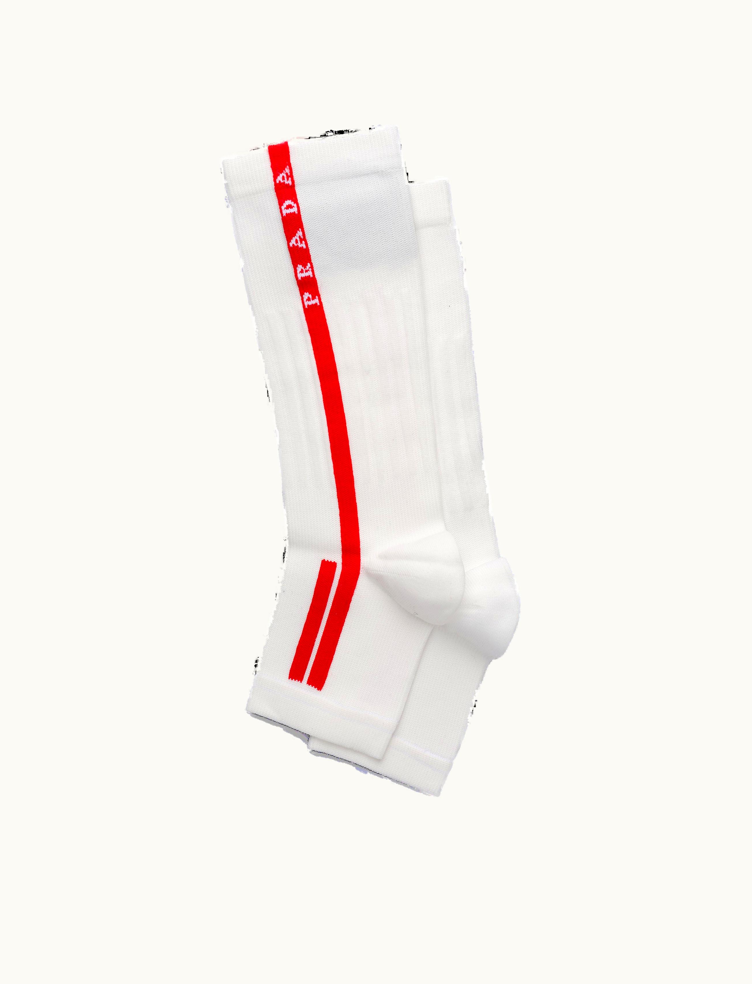 Prada Prada White Technical Re-nylon Toeless Socks