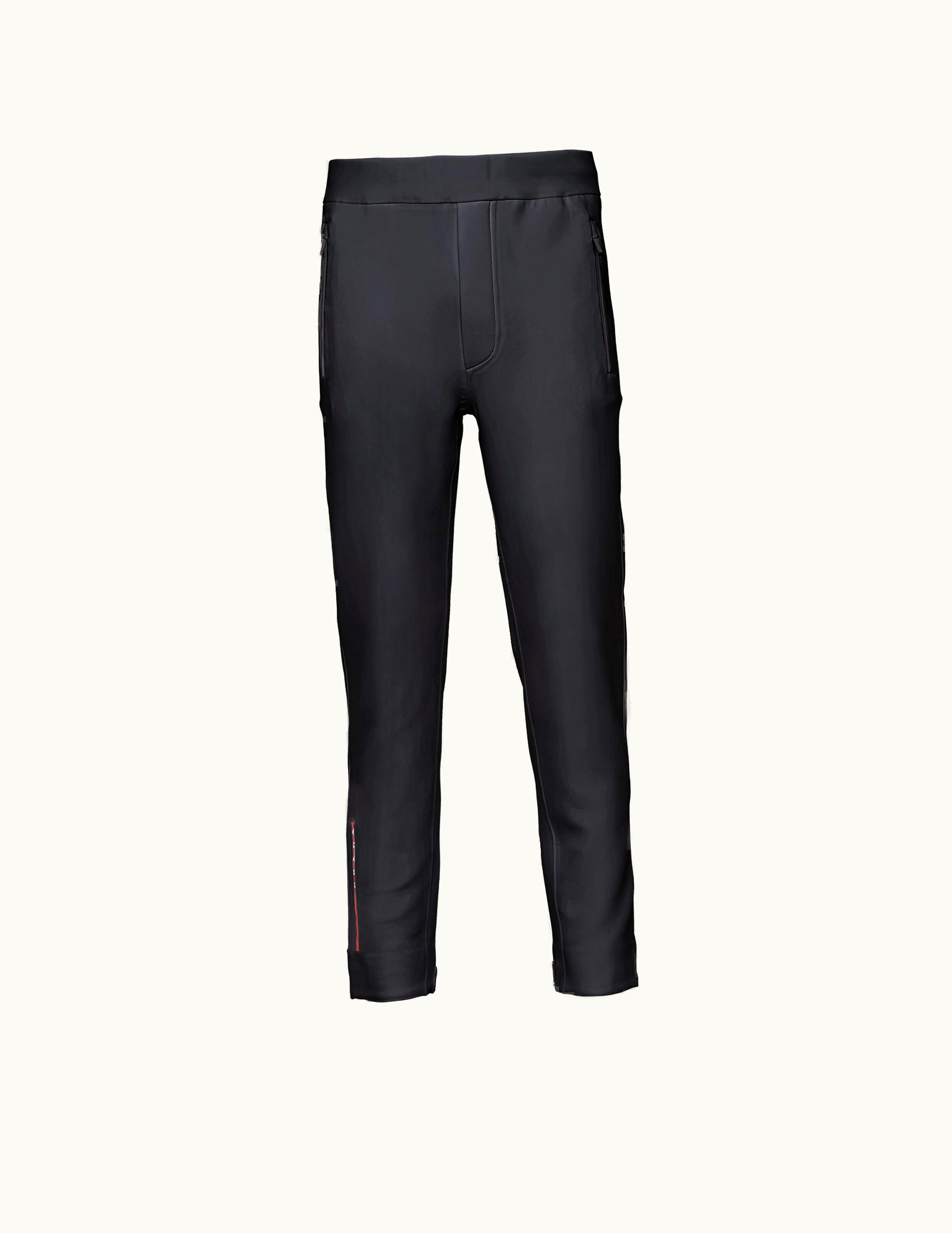Prada Prada Black Recycled Double Jersey Fleece Pants