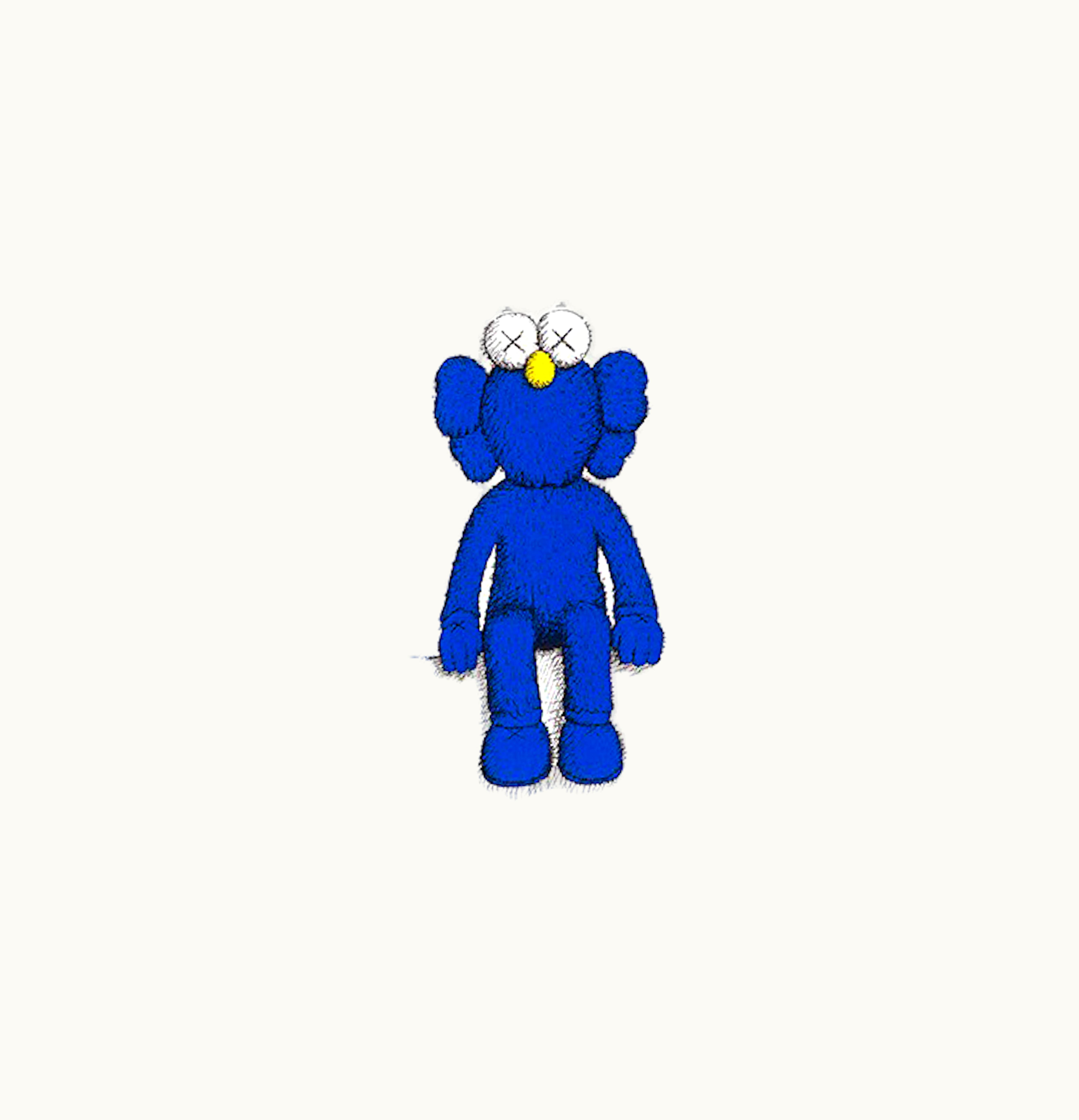 KAWS KAWS x Uniqlo Blue BFF Tee Kids White