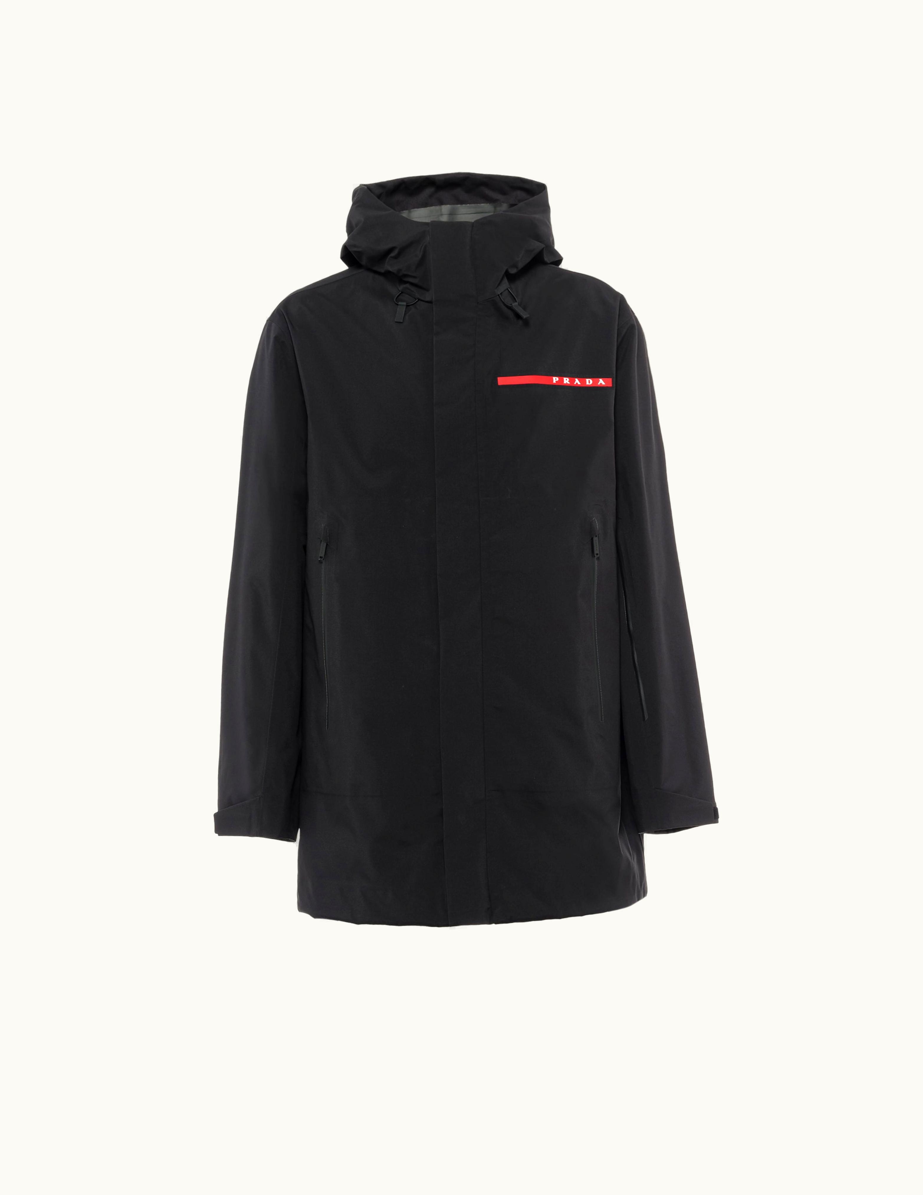 Prada Prada Black Extreme-tex Hooded Raincoat SGB641_1XV1_F0002_S_202