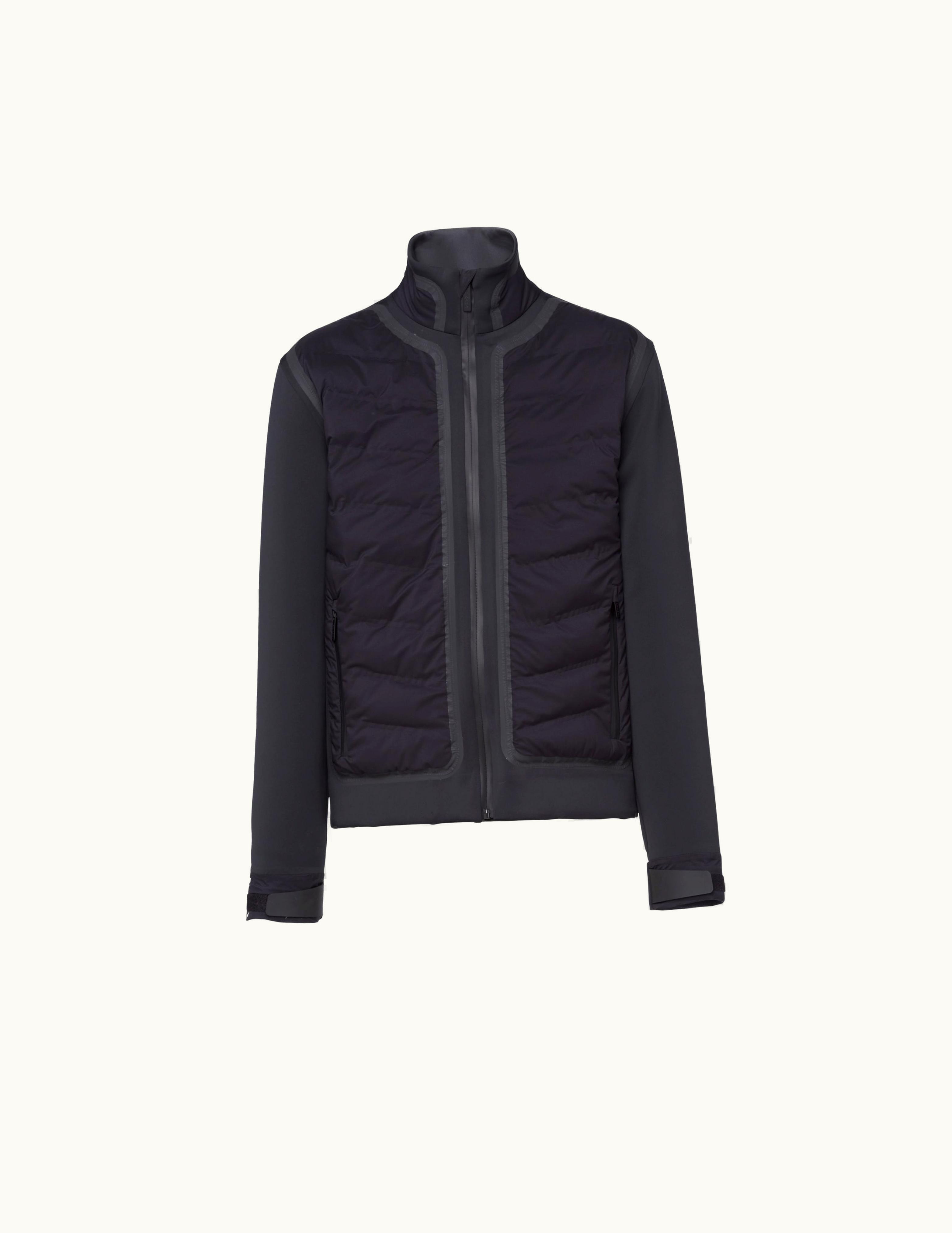 Prada Prada Black / Black Padded Recycled Double Jersey Jacket
